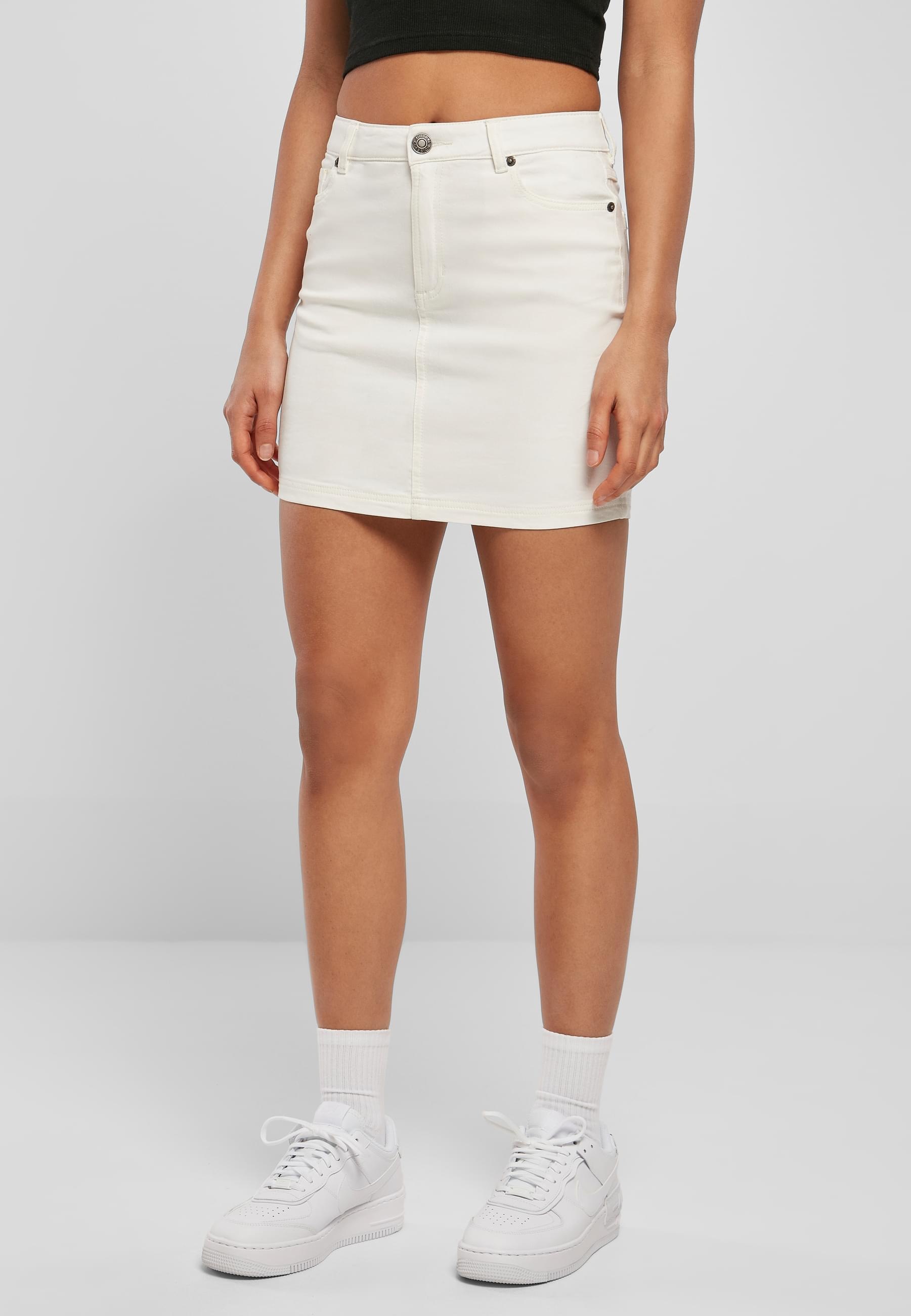 URBAN CLASSICS Jerseyrock »Urban Classics Damen Ladies Organic Stretch Denim Mini Skirt« 1 Stk.