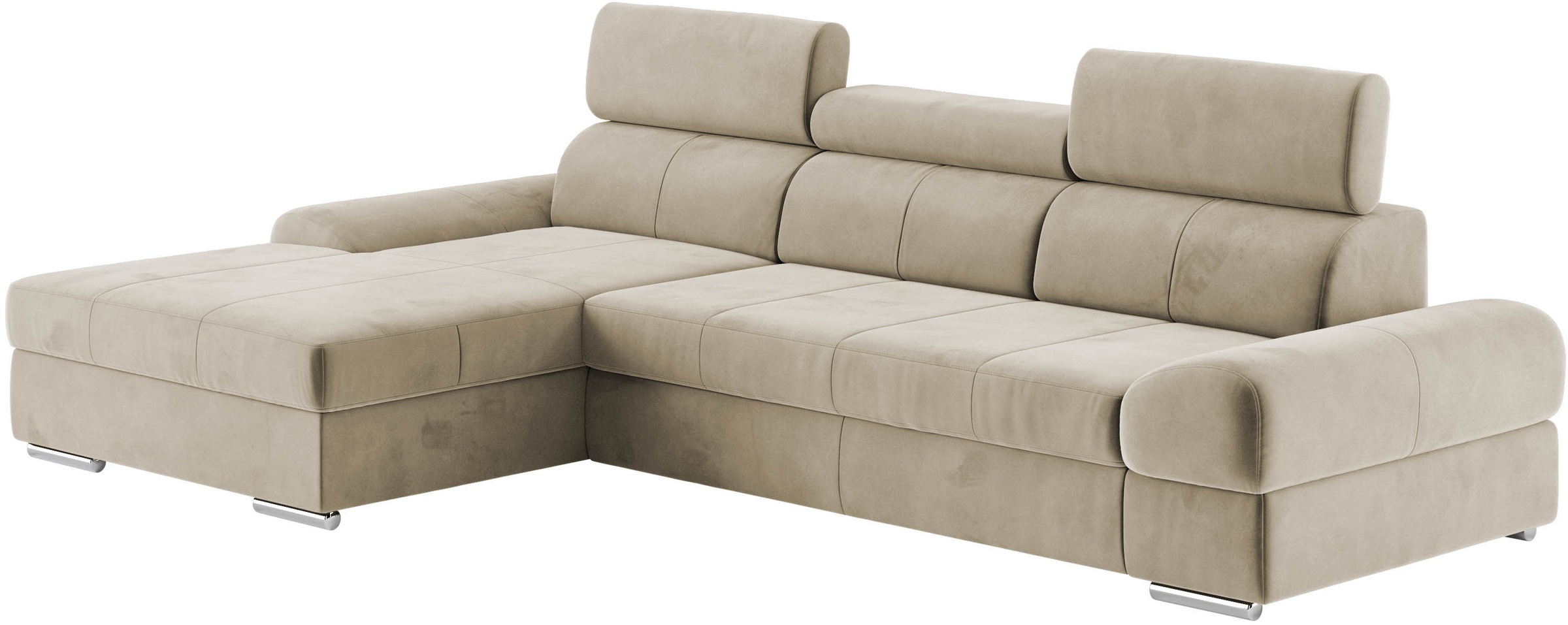 sit&more Ecksofa »Broadway L-Form«, inklusive Kopfteilverstellung, wahlweise mit Bettfunktion