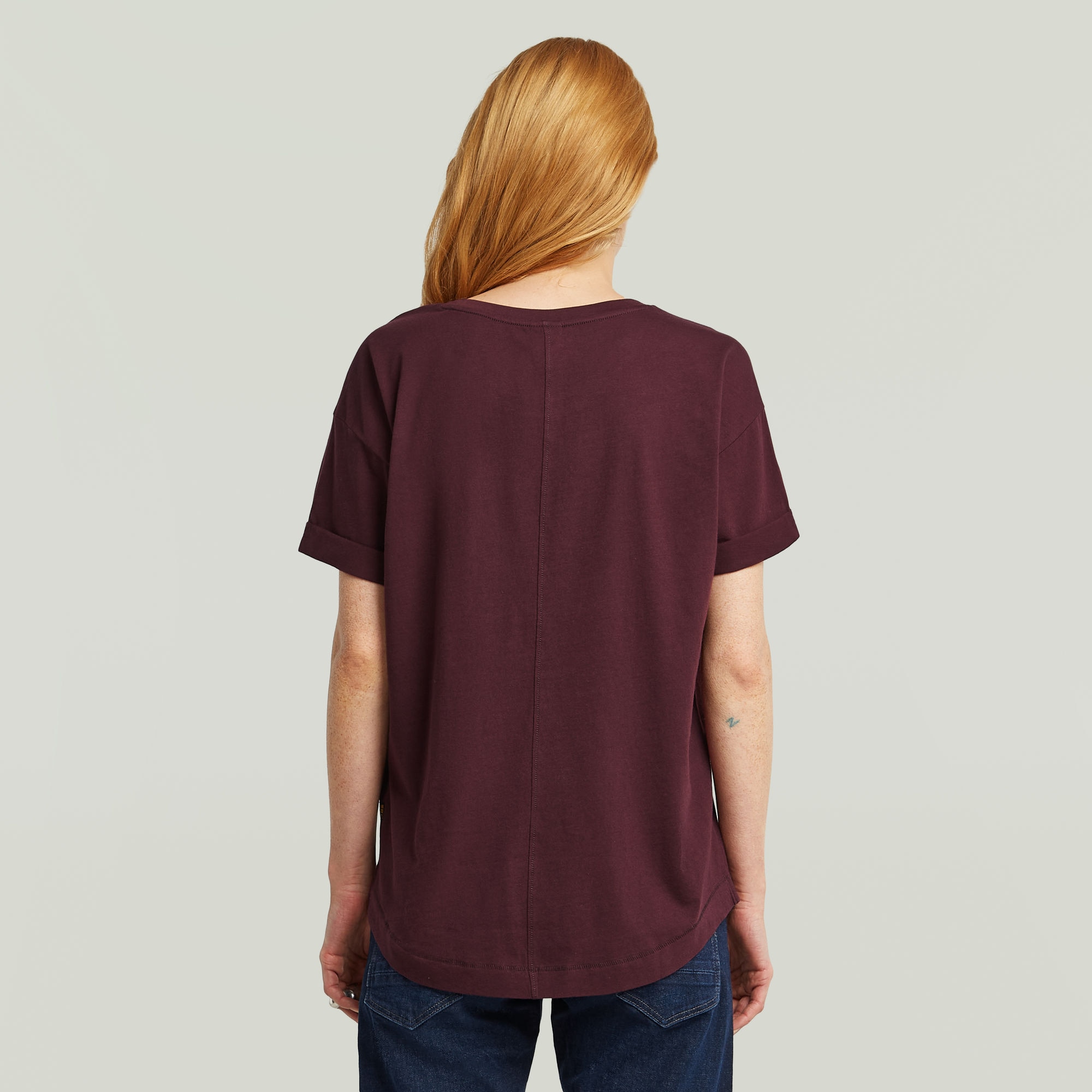 G-STAR T-Shirt »Rolled up« mit umgeschlagenen Ärmeln