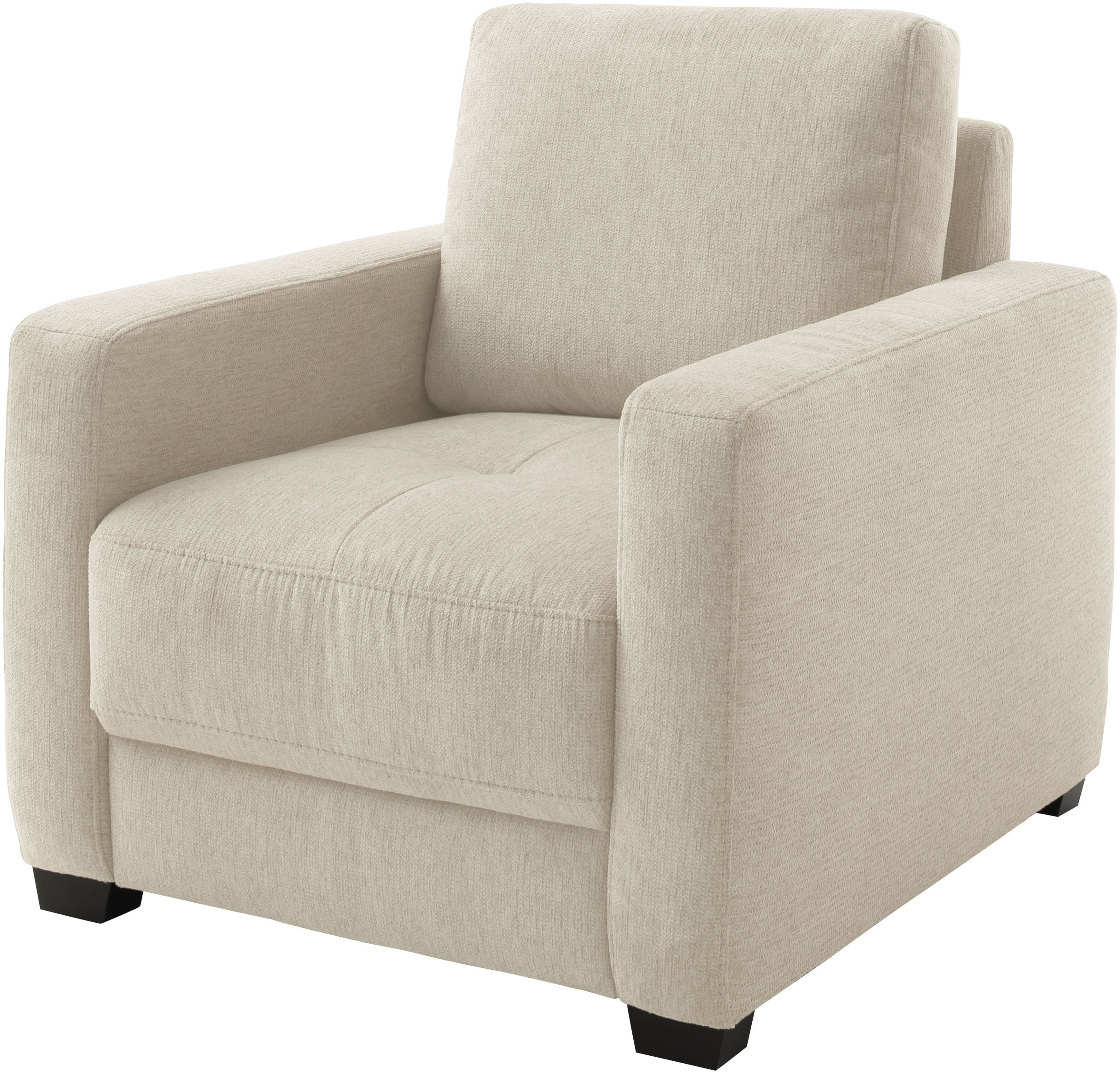 Mr. Couch Sessel »Pierre de Luxe mit Holzfüßen« 1 Stk. tlg. Mit Boxpring-Ta günstig online kaufen