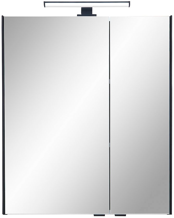 Saphir Badmöbel-Set »Quickset 395 5-teilig, Waschbeckenunterschrank mit LED-Spiegelschrank«, (5 St.), Unterschrank, Hängeschrank, Midischrank, inkl. Türdämpfer, 7 Türen