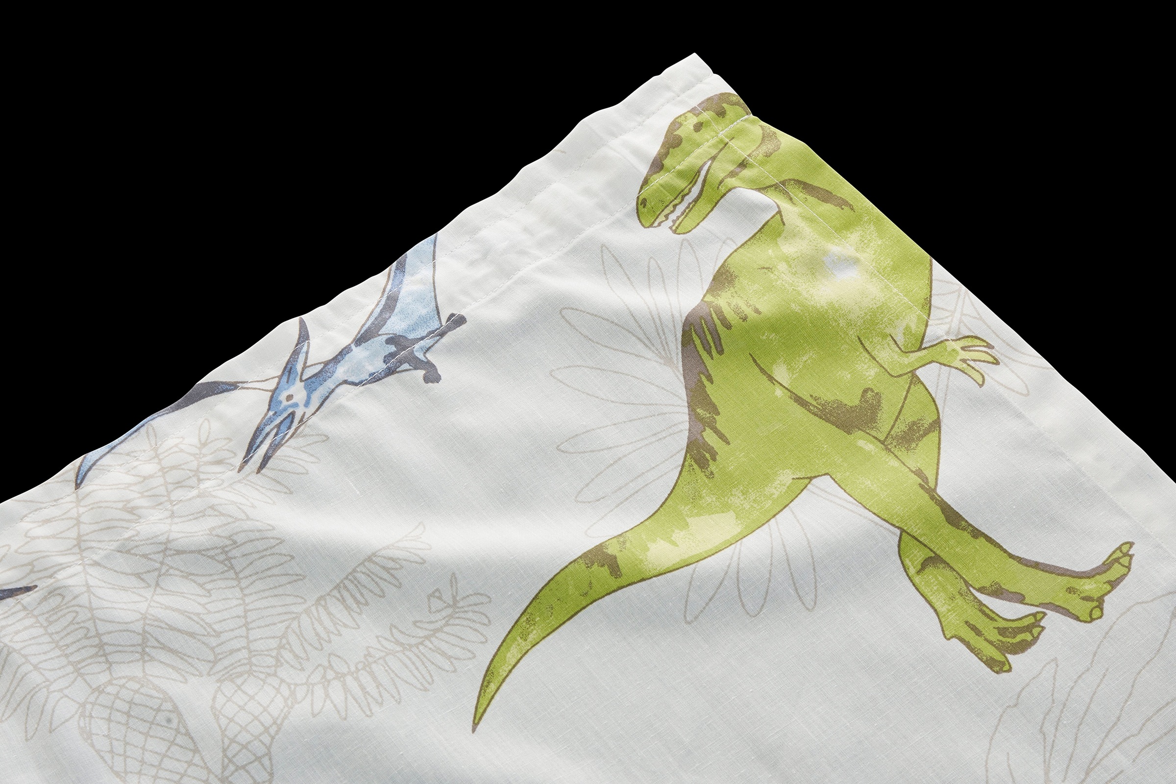 my home Gardine »DINO«, (1 St.), Kindergardine, einseitig mit Dinosauriern bedruckt