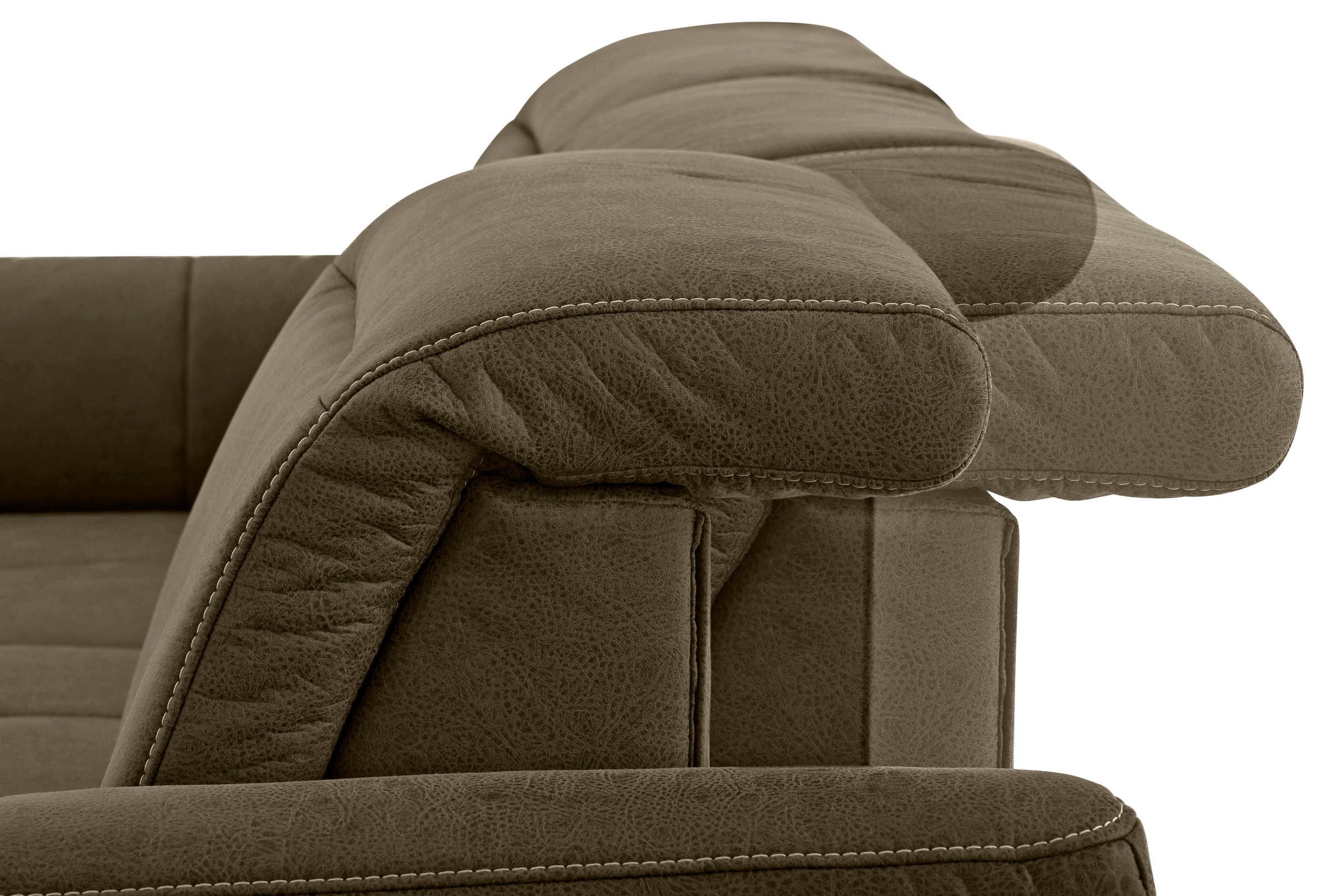 Home affaire Ecksofa »Solvei L-Form«, mit Recamierenabschluß und Sitztiefenverstellung