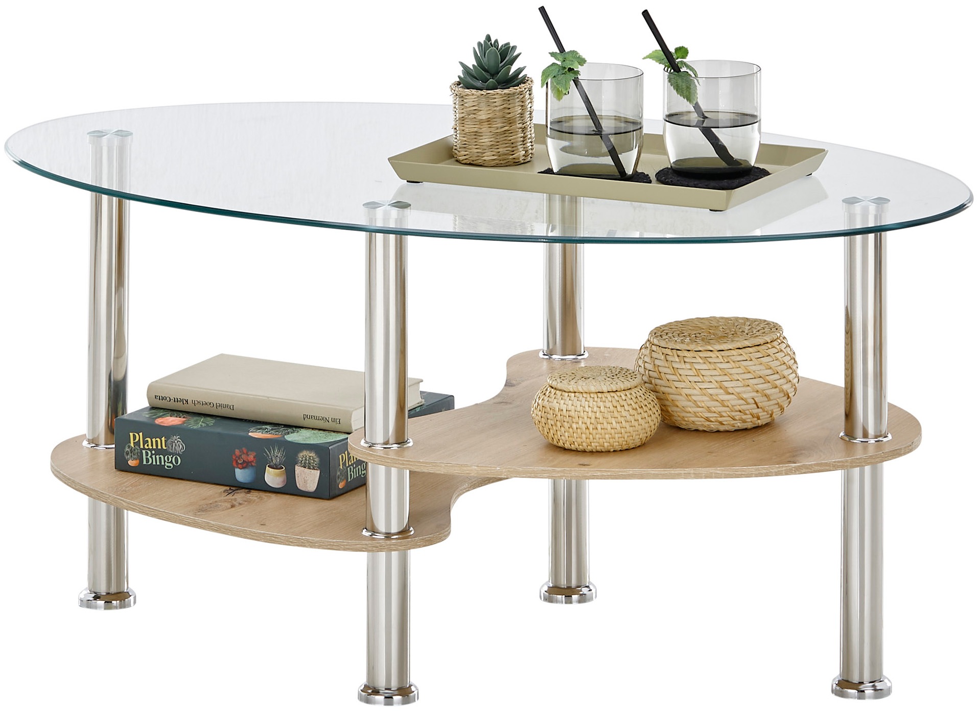 Stolkom Couchtisch »Panty Glastisch, Wohnzimmertisch, Beistelltisch Glas Bx günstig online kaufen