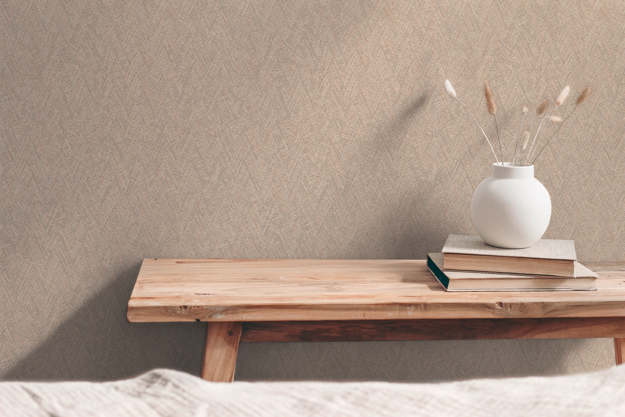 A.S. Création Vliestapete »mit grafischem Muster im Fischgratstil« matt str günstig online kaufen