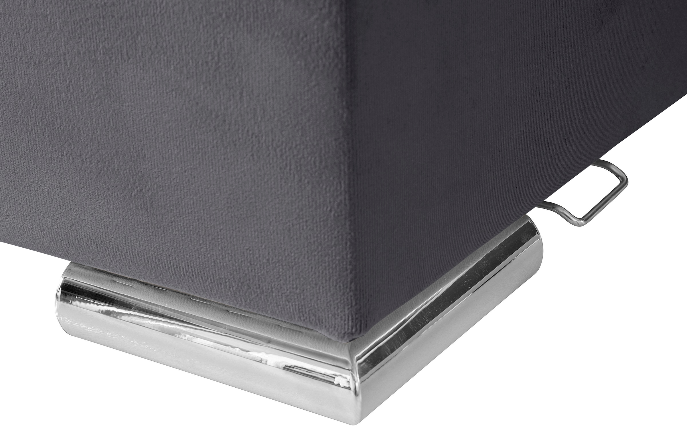 INOSIGN Ecksofa »Boxspringbett Night & Day L-Form mit Dauer-Schlaffunktion mit Armlehne«, mit Boxspring-Bettfunktion 180x200 cm und Bettkasten, Dauerschläfer!