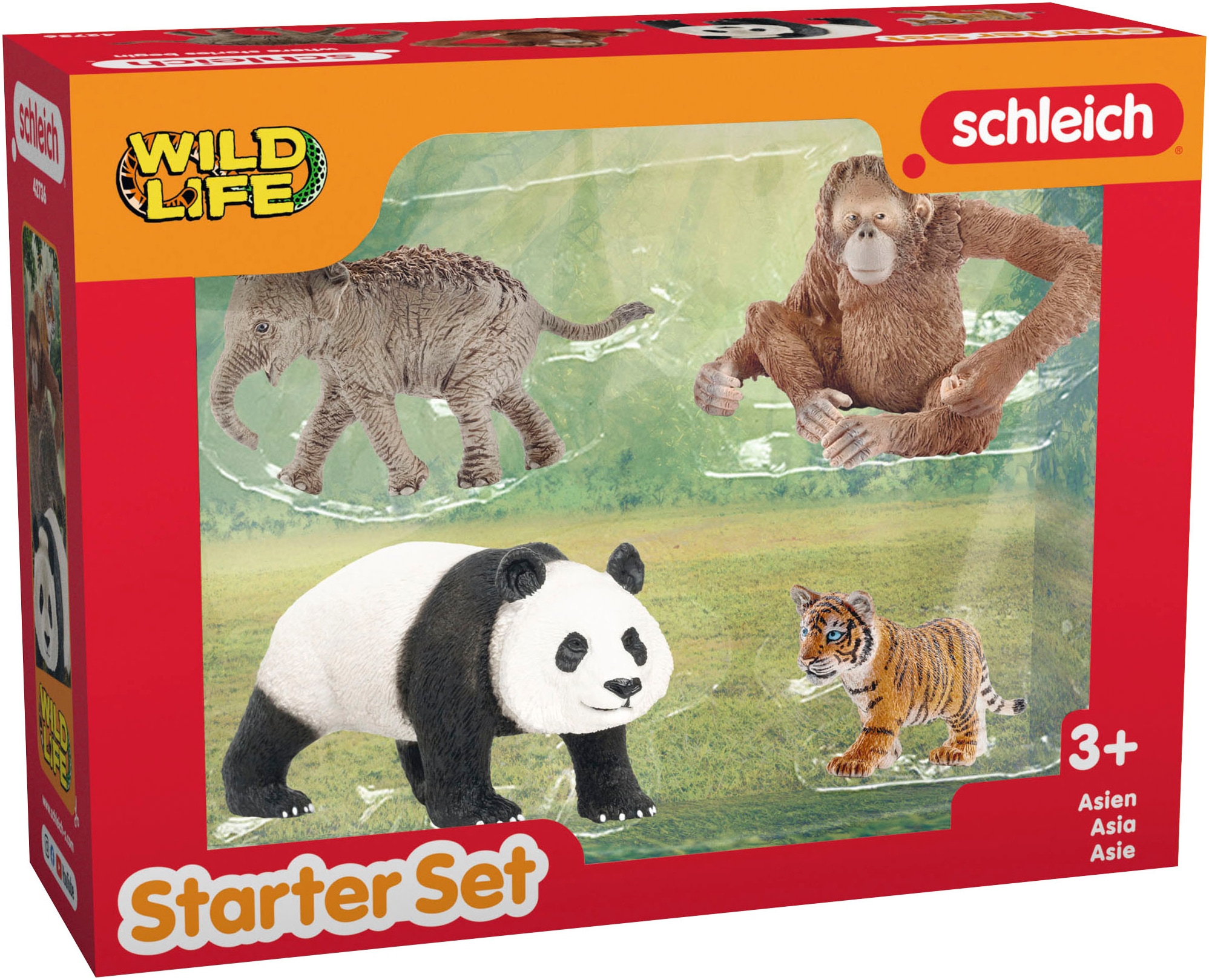 Schleich® Spielwelt »WILD LIFE, Asien Starter-Set (42736)«