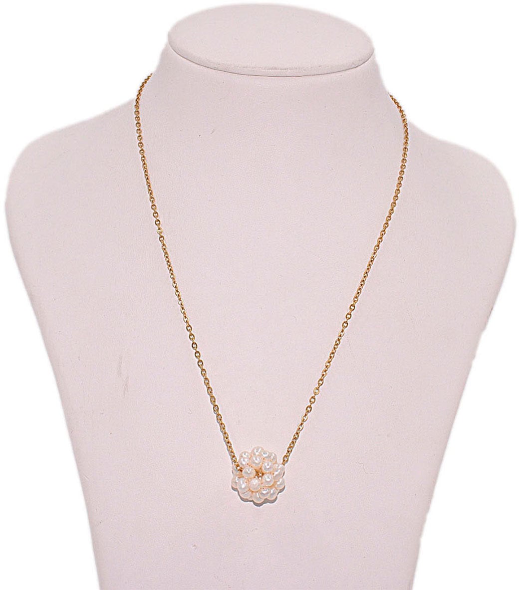 Firetti Kette mit Anhänger »Schmuck Geschenk Edelstahl Halsschmuck Halskette Ankerkette Kugel«, Made in Germany - mit Südseezuchtperle