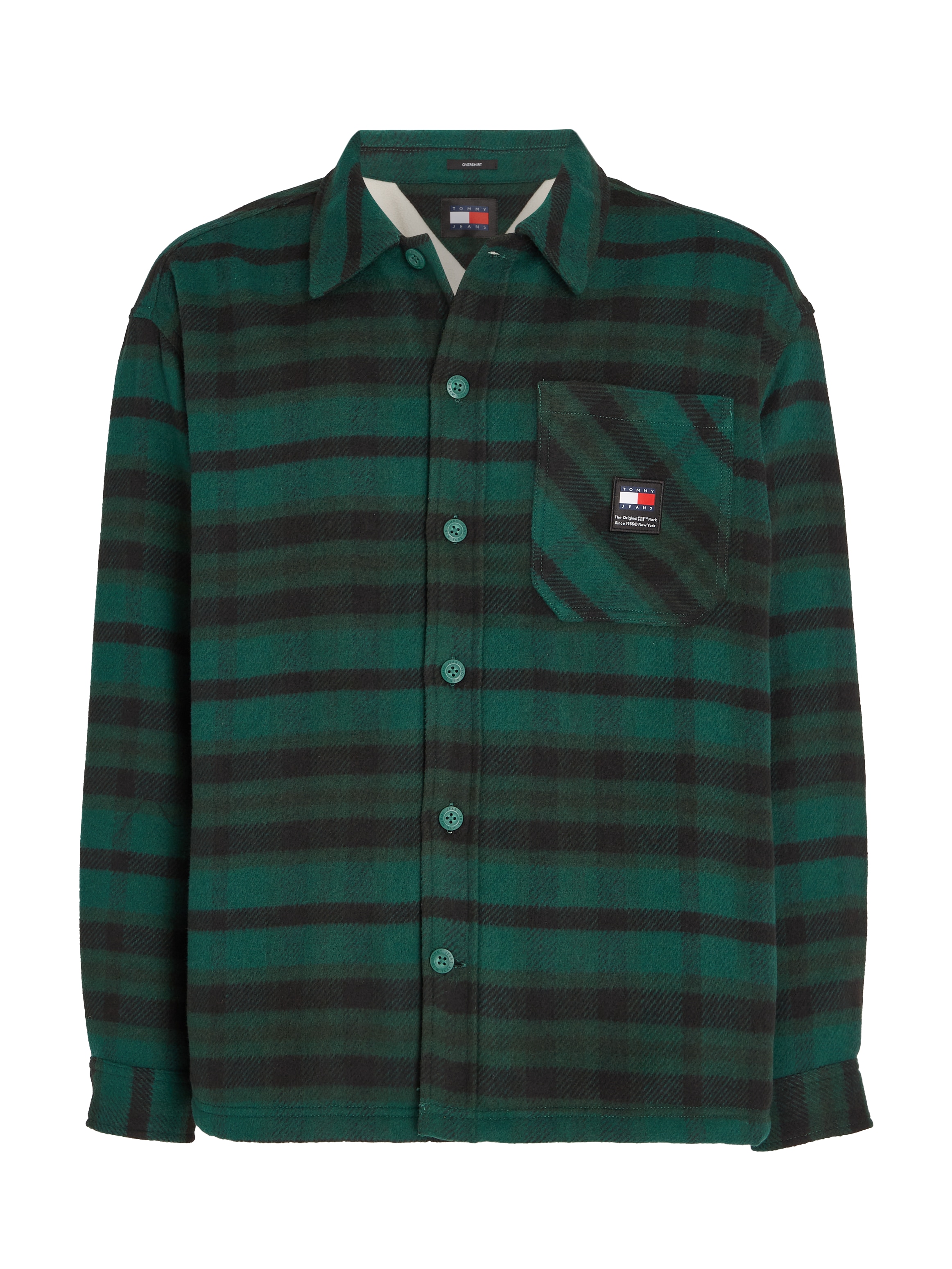 Tommy Jeans Fleecehemd »TJM FLEECE LINED CHECK SHIRT EXT«, mit Streifenmuster