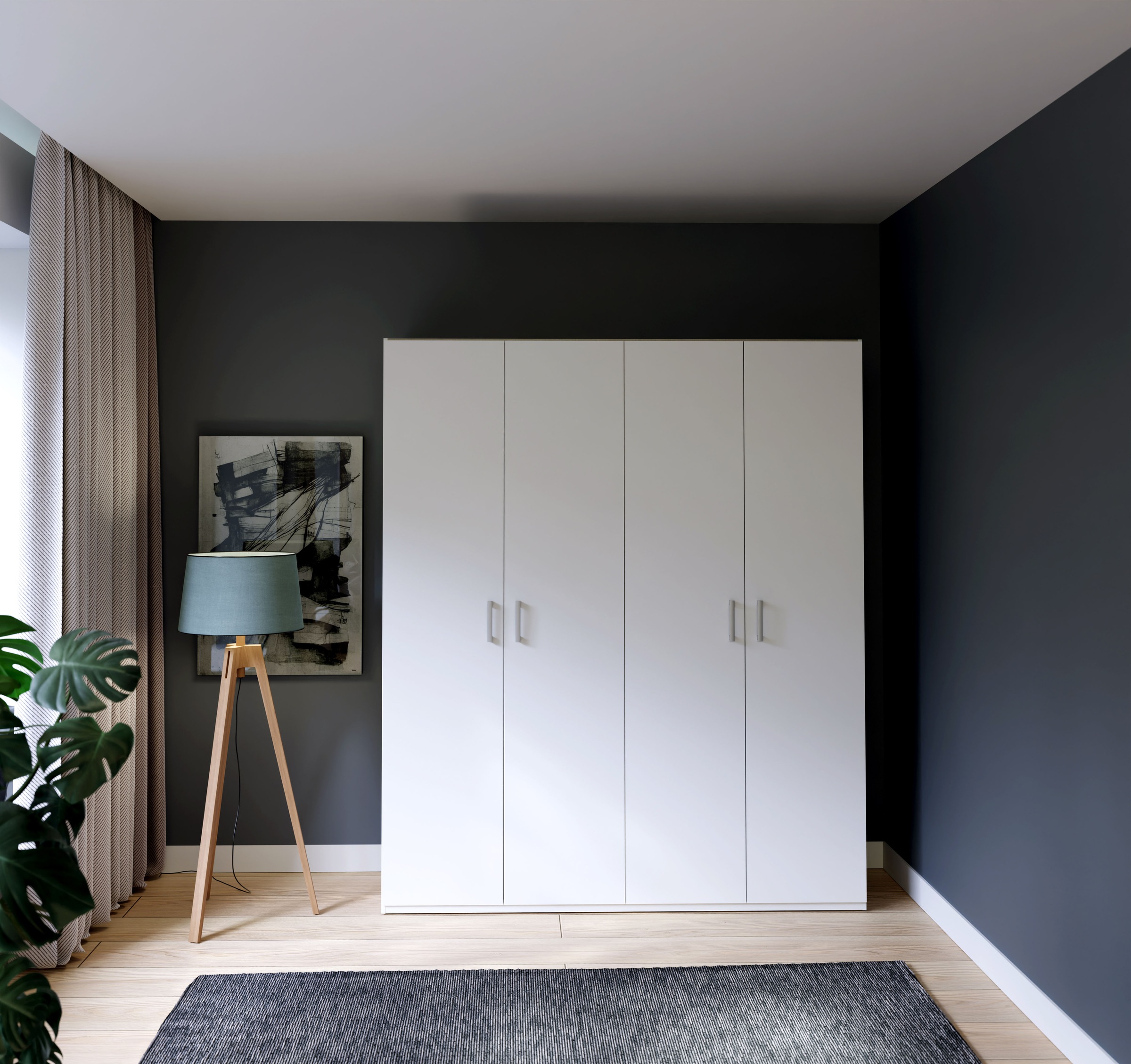 FORTE Drehtürenschrank, Drehtürenschrank, Stauraum, Zubehör optional bestellbar