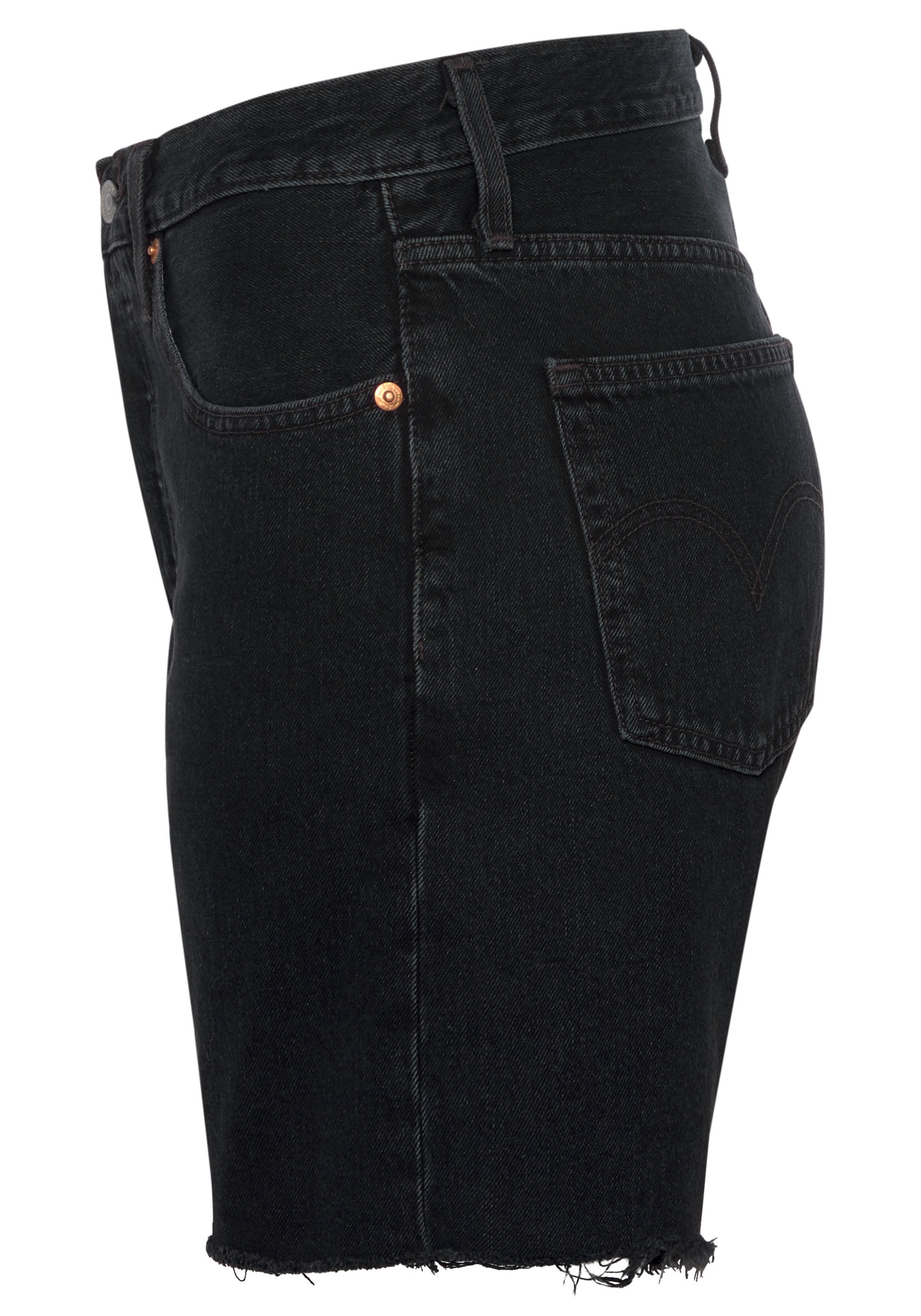 Levi's® Bermudas »501 MID THIGH SHORT«, Sommerhose mit Fransen am Saum