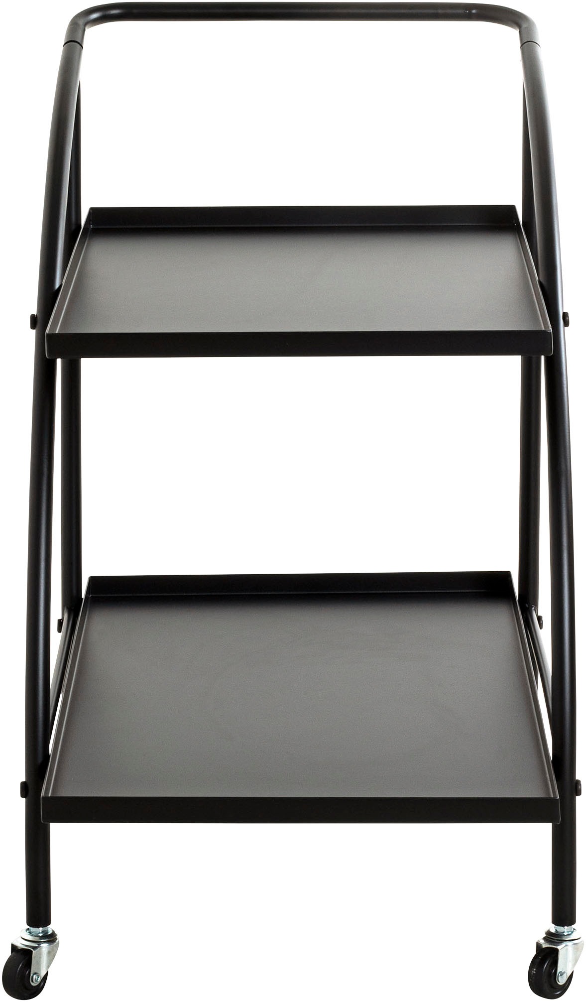 HAKU Servierwagen »Dinett, Kaffeetisch, Küchenwagen, Serviertisch, Teewagen, Trolley« 1 Stk. tlg. rechteckig - aus Metall Schwarz B/T/H 68/42/71 cm