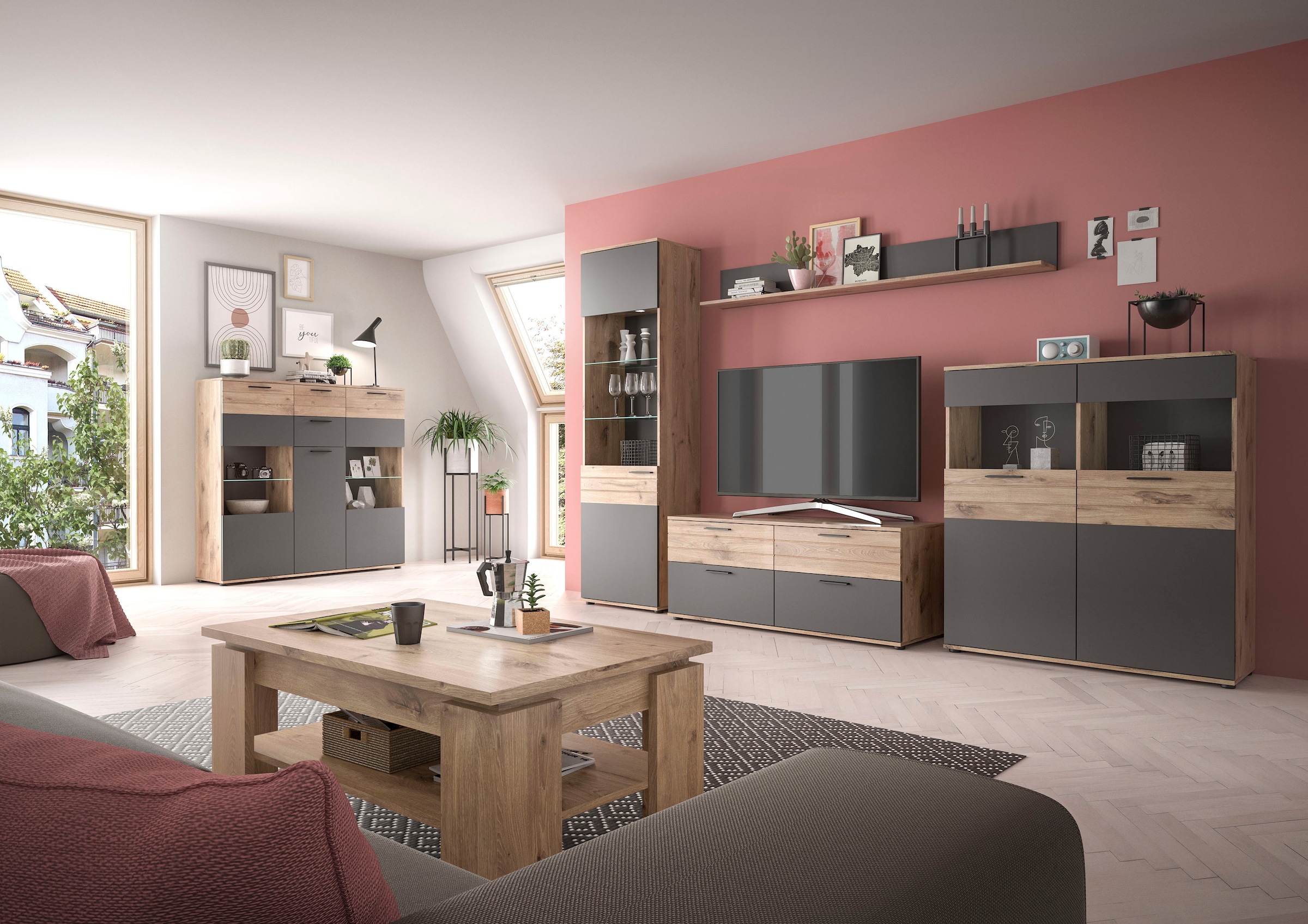INOSIGN Highboard »Riga«, Breite 40 cm