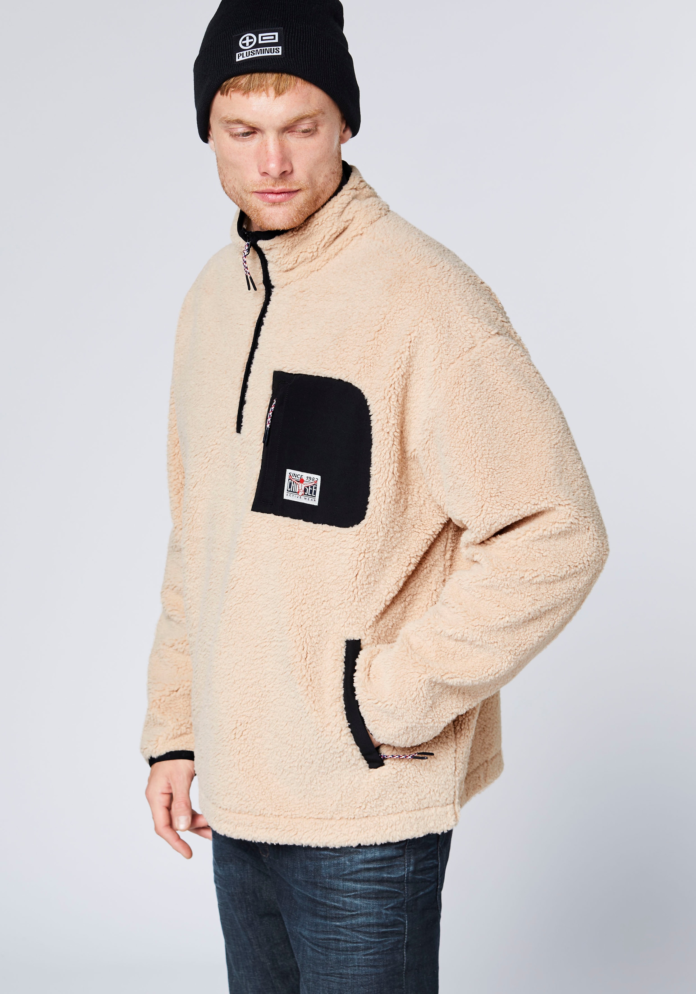 Chiemsee Strickfleece-Pullover »Teddyfleecepullover«