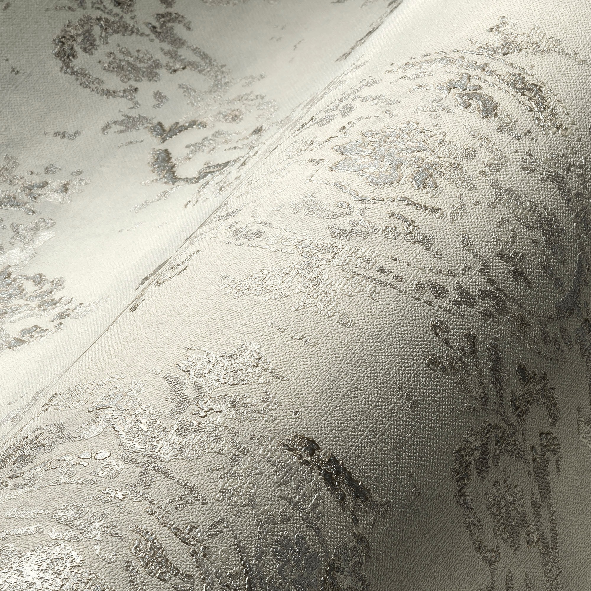 living walls Vliestapete »My Home My Spa« Barock | Glitzermuster | ornamental leicht strukturiert Barock Ornament Vlies Wand Decke Schräge Tapeten Wohnzimmer modern