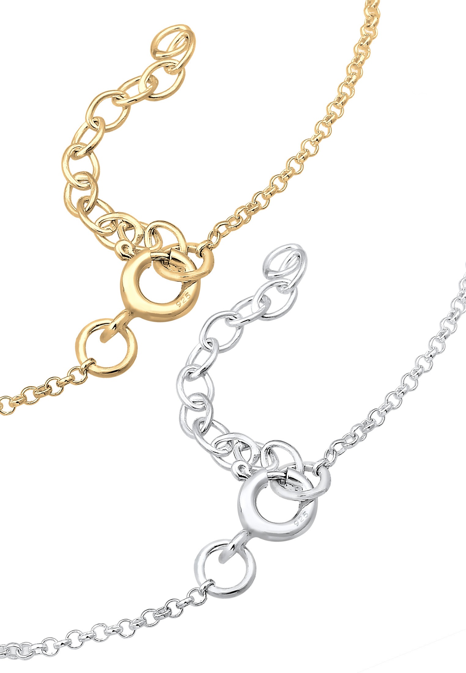 Elli Armband Set »2er-Set Anker 925 Sterling Silber vergoldet«