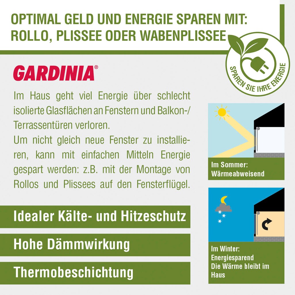 GARDINIA Gardine »Schal mit Gardinenband Dimout«, (1 St.)