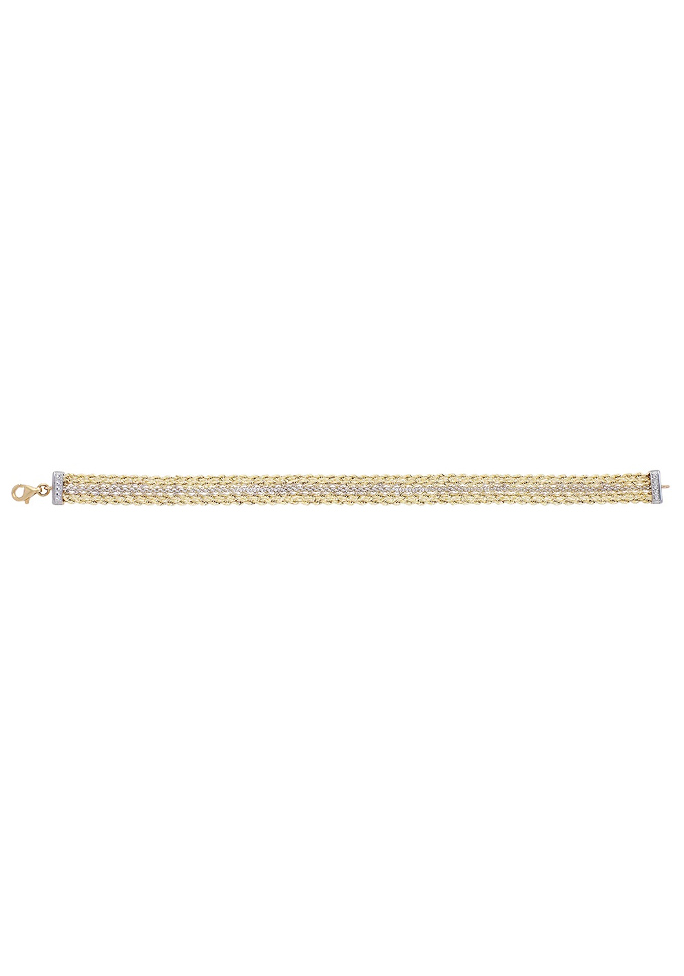 Firetti Goldarmband »Schmuck Geschenk, mm online bicolor, breit« 8,9 ca. Fantasiekettengliederung, kaufen