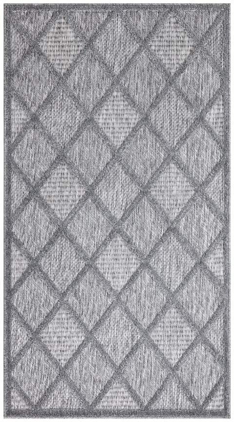 Carpet City Teppich »In-& Outdoorteppich Santorini 457, 3D-Effekt, Raute-Look«, rechteckig, 5 mm Höhe, Wetterfest & UV-beständig für Terrasse, Balkon, Küche, Flur