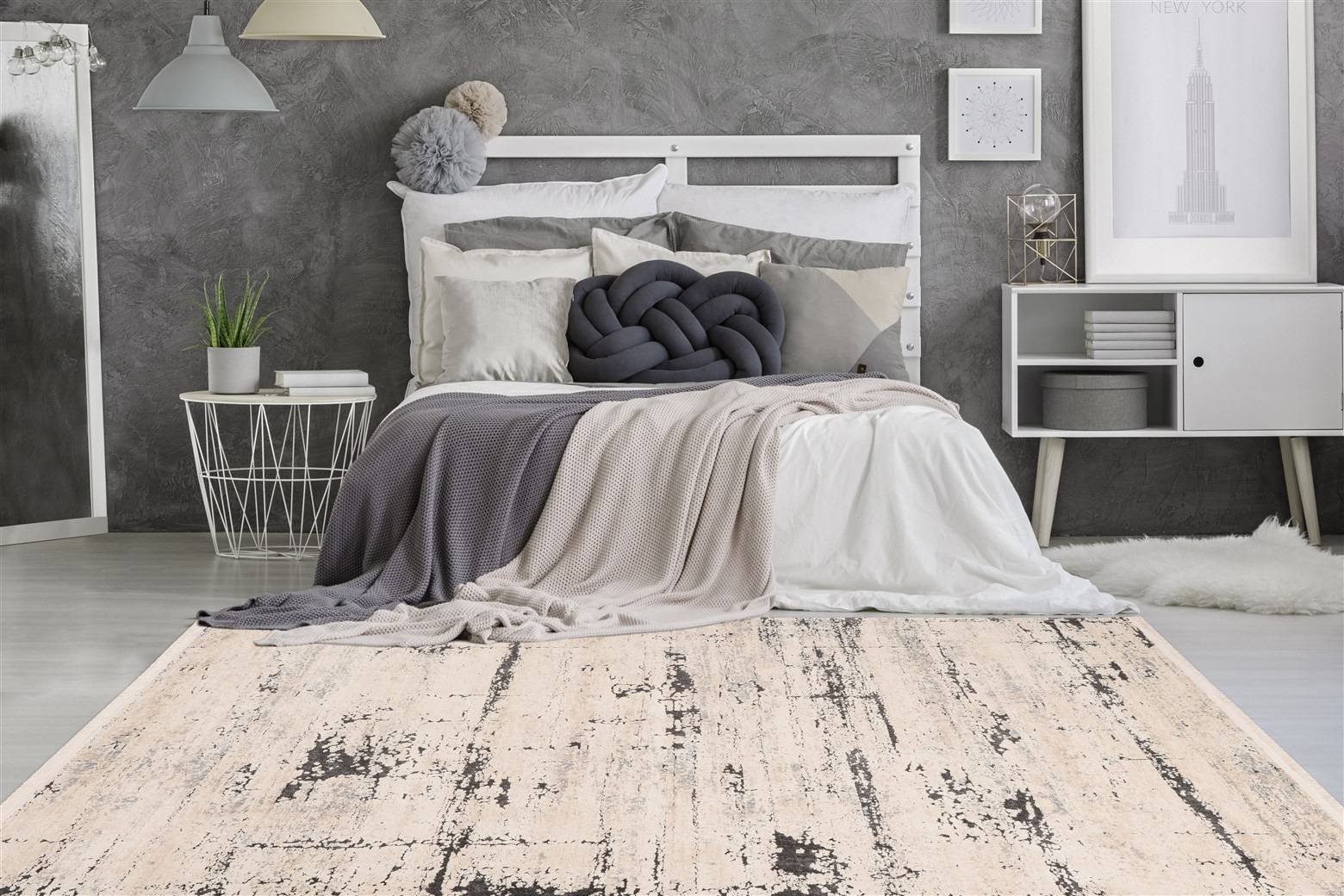 Arte Espina Teppich »Palace 325«, rechteckig, 13 mm Höhe, Soft Touch, Vintage-Design, dezente Farben