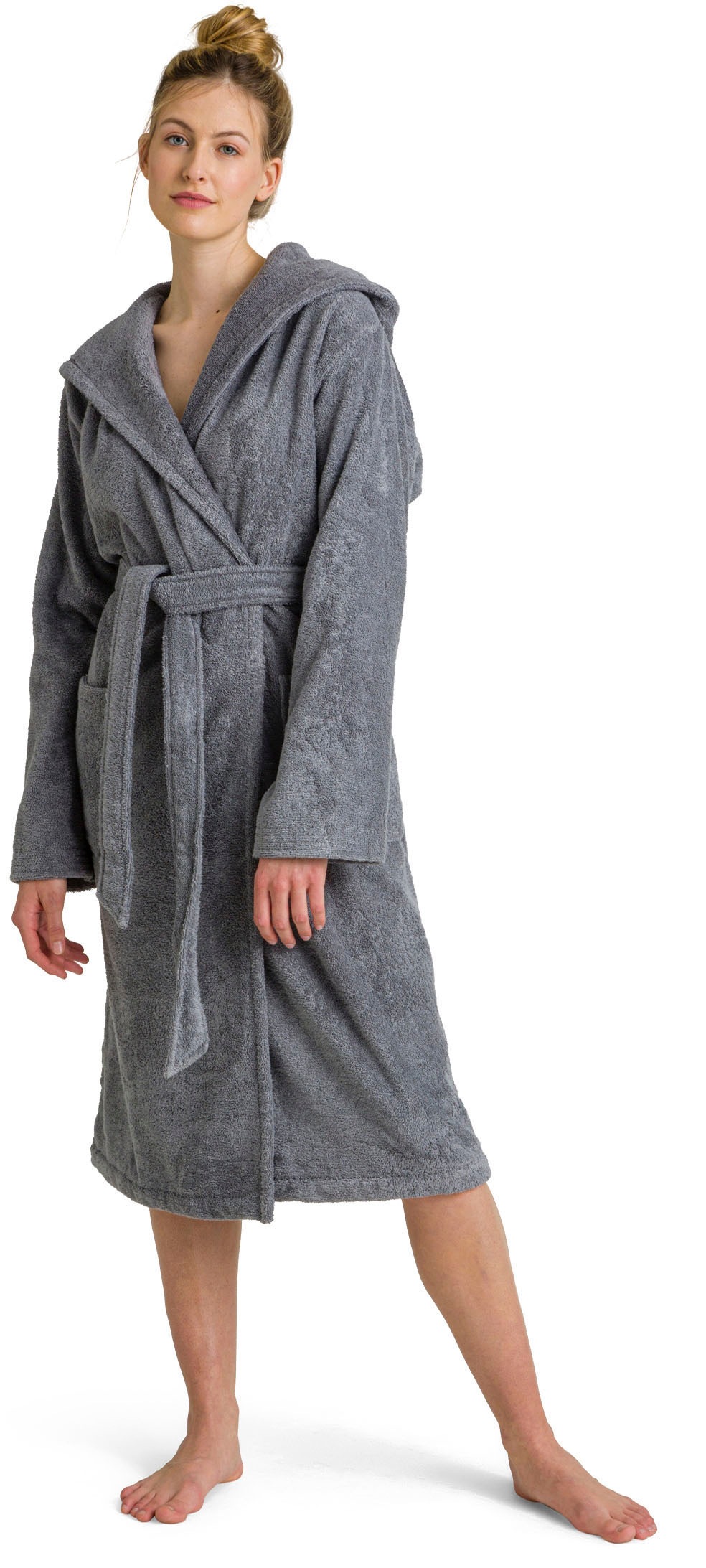 Möve Unisex-Bademantel »Superwuschel Kapuze, ideal für Sauna & Spa, Hotelbademantel«, (1 St.), in Uni