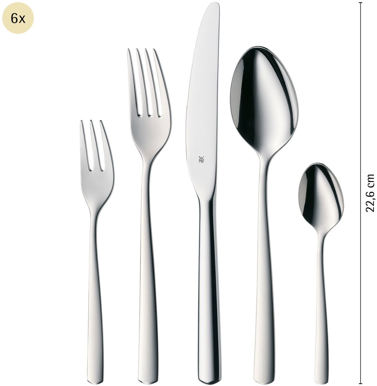 WMF Besteck-Set »Boston«, (Set, 30 tlg.), poliert