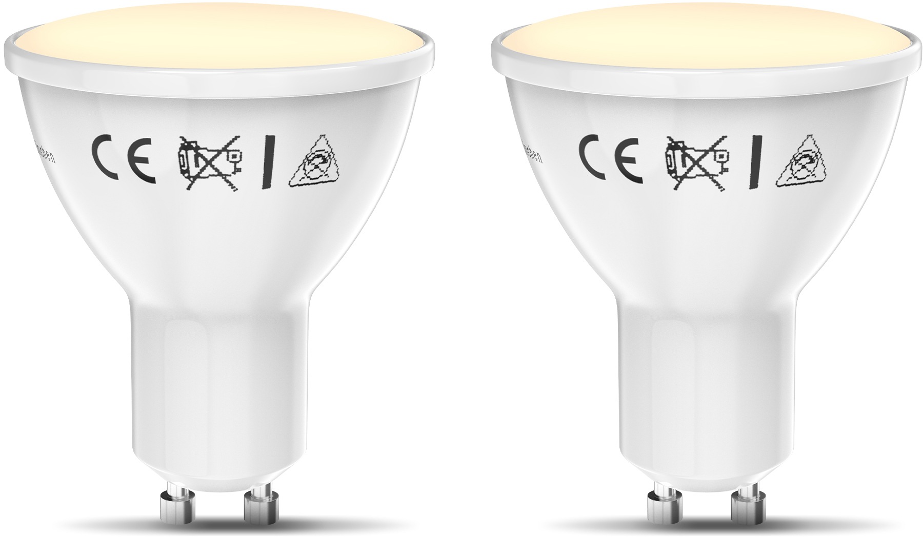 B.K.Licht LED-Leuchtmittel GU10 2 Stk. Warmweiß Smart Home LED-Lampe, RGB, günstig online kaufen