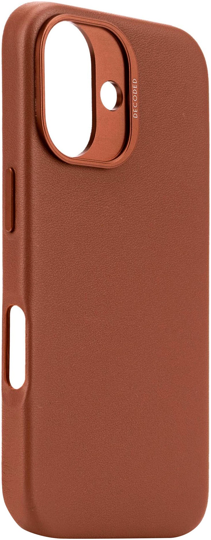 DECODED Smartphone-Hülle »Leather Backcover iPhone 16«, iPhone 16, 15,5 cm (6,1 Zoll)