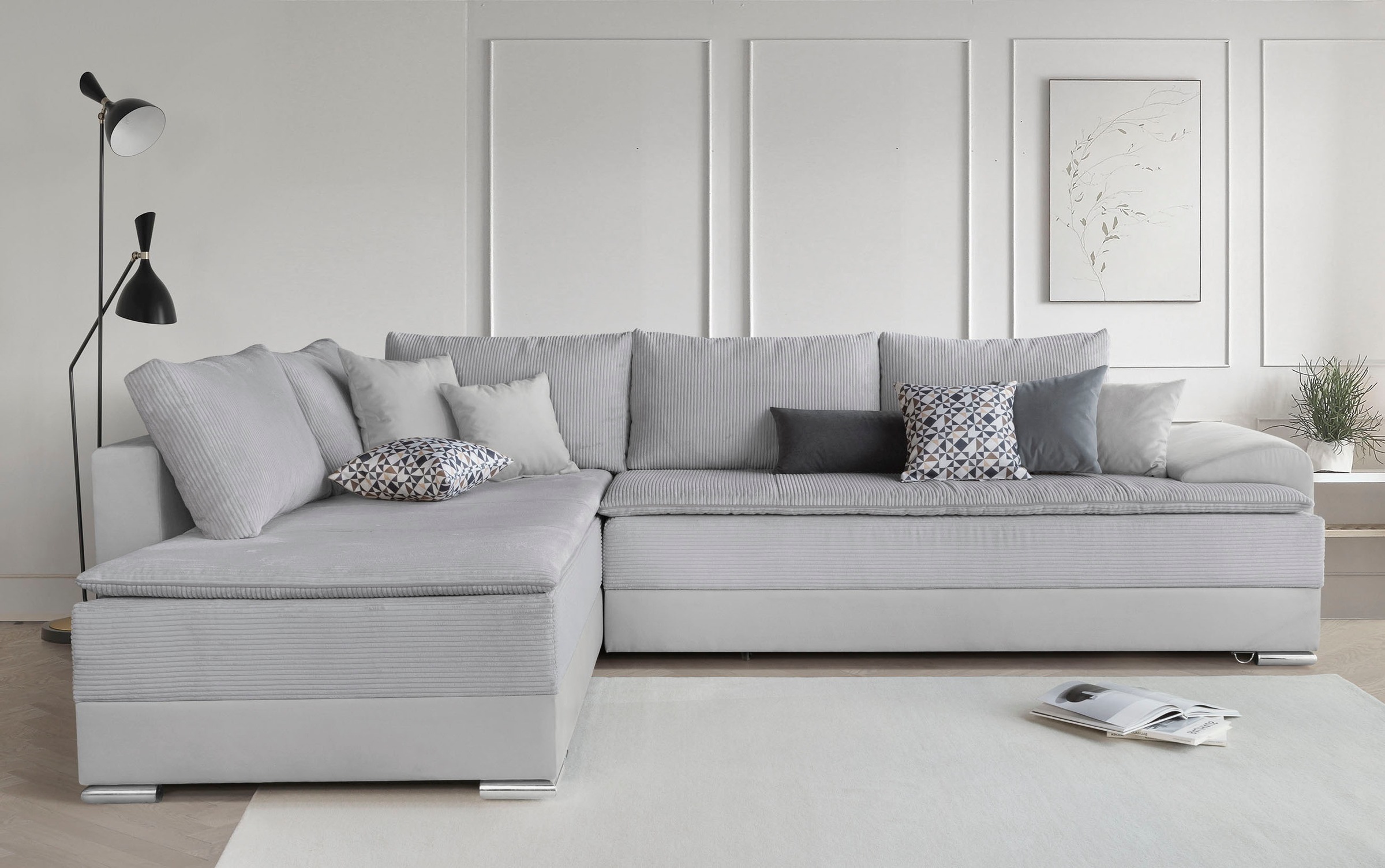 INOSIGN Ecksofa »Boxspringbett Night & Day L-Form mit Dauer-Schlaffunktion günstig online kaufen