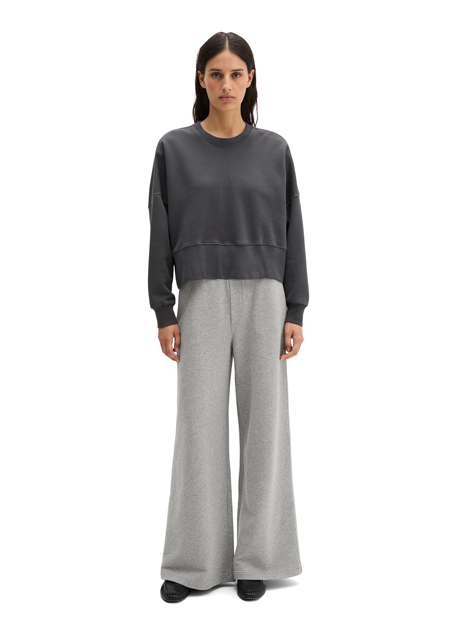 Marc O'Polo Sweatshirt , relaxed fit mit recycelter Baumwolle, cropped, großer Back-Print
