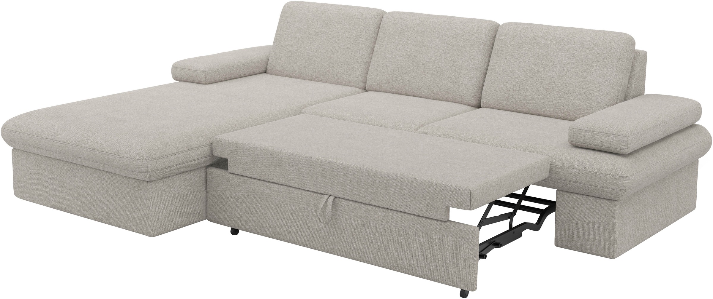 sit&more Ecksofa »Moreno L-Form, B: 247 cm«, mit Armteilverstellung, optional Bettfunktion