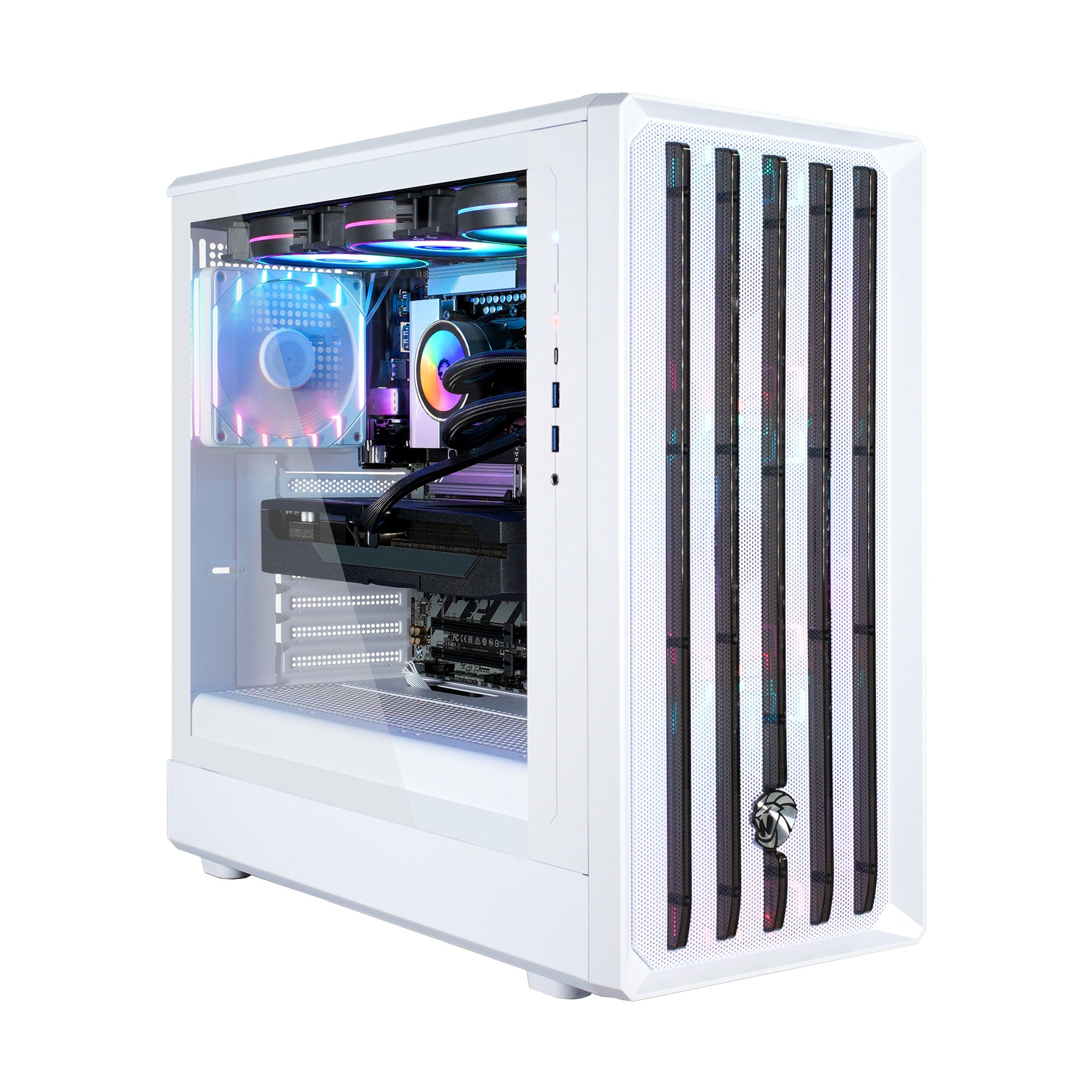 GAMEMAX Gaming-PC »CLAW WH 8115 AMD Ryzen 7 9700X 32GB DDR5 1TB SSD RX 9070 XT« DDR5 RAM, Windows 11, Wasserkühlung