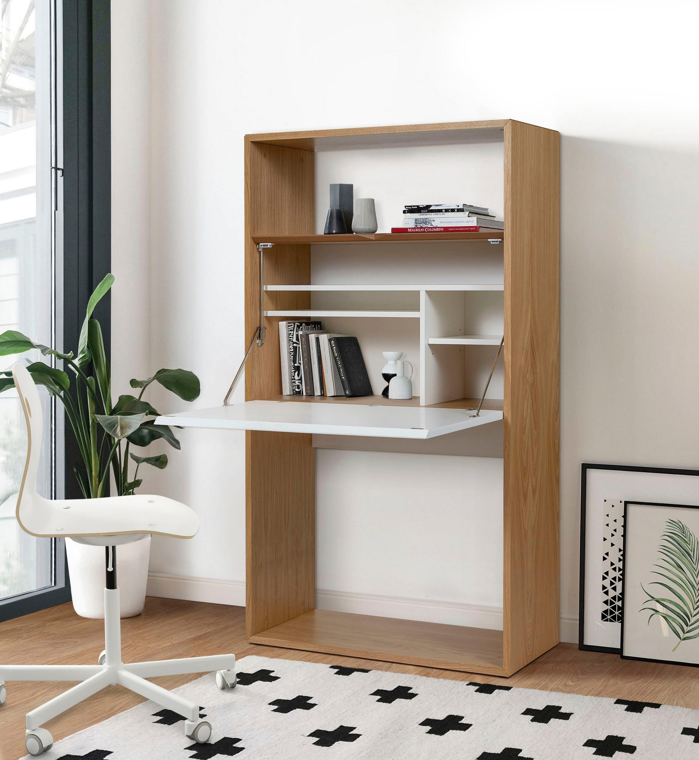 Woodman Wandsekretär »Loma«, im skandinavian Design, Breite 90 cm, FSC®-zer günstig online kaufen