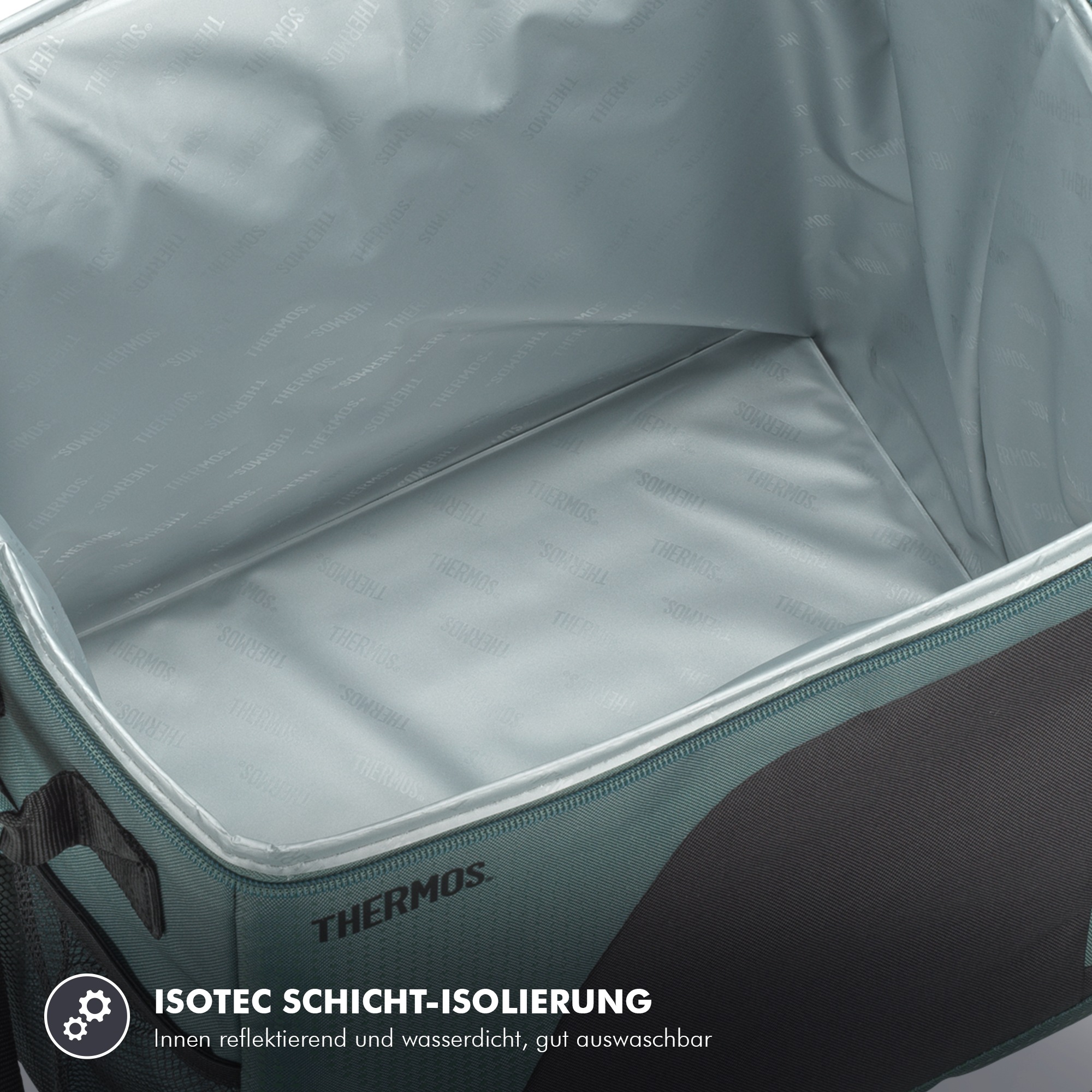 THERMOS Kühltasche »ICON Cooler mit praktischen Tragenetzen« IsoTec Premium-Schichtisolierung, verstellbarer Tragegurt