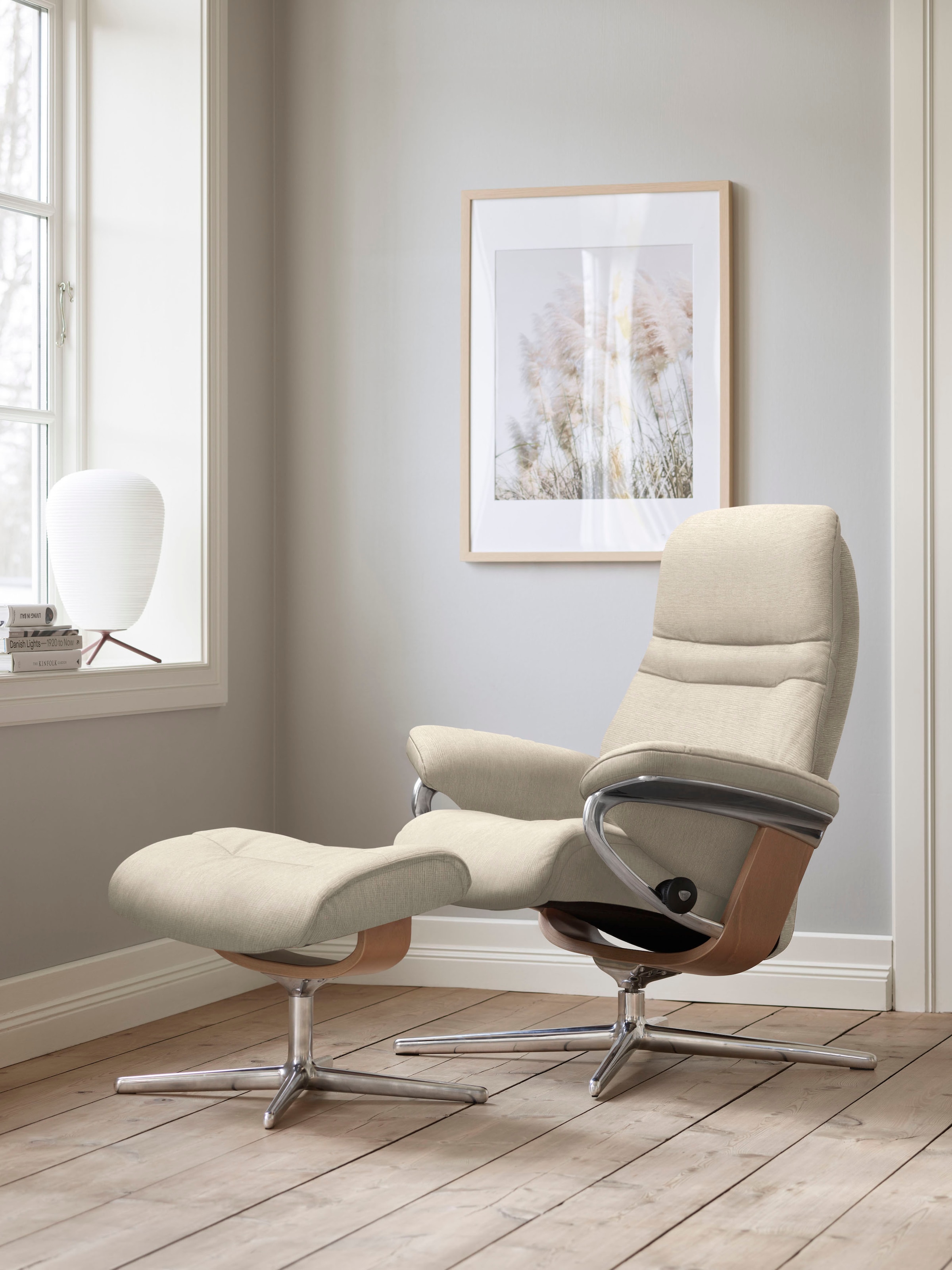 Stressless® Relaxsessel »Sunrise«, (Set, Relaxsessel mit Hocker), mit Hocke günstig online kaufen