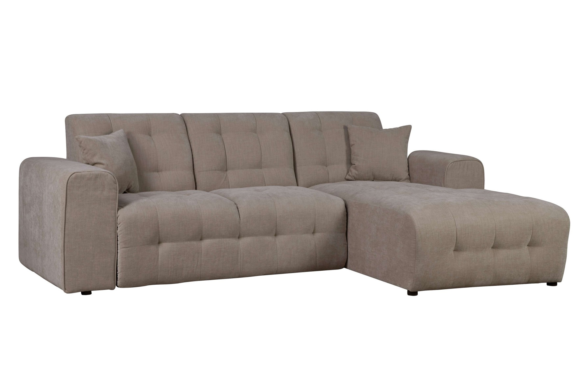 Home affaire Ecksofa »Nosia L-Form«, incl. 2 Zierkissen, mit feiner Steppung