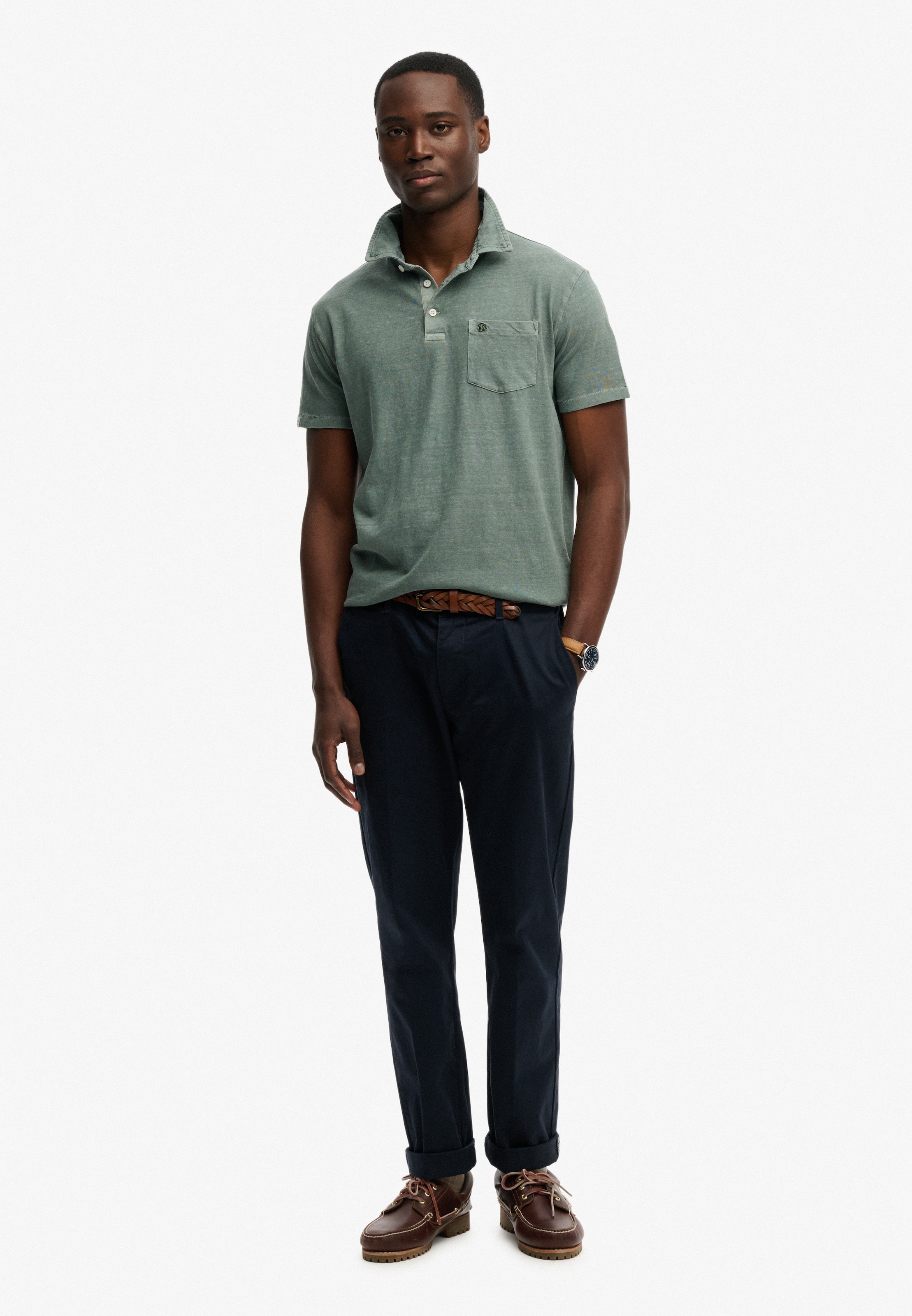 Superdry Poloshirt »CLASSIC COTTON LINEN POLO« aus tollem Baumwoll-Leinen-Mischgewebe
