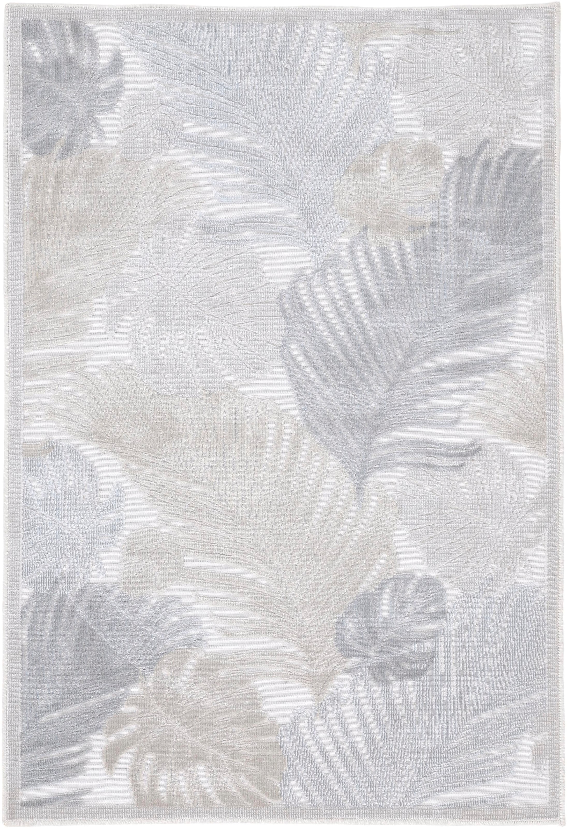 Effekt auf Motiv- 104«, Palmenblätter, »Deja Hoch-Tief carpetfine Flachgewebe, rechteckig, bestellen Raten robustes Teppich Floral