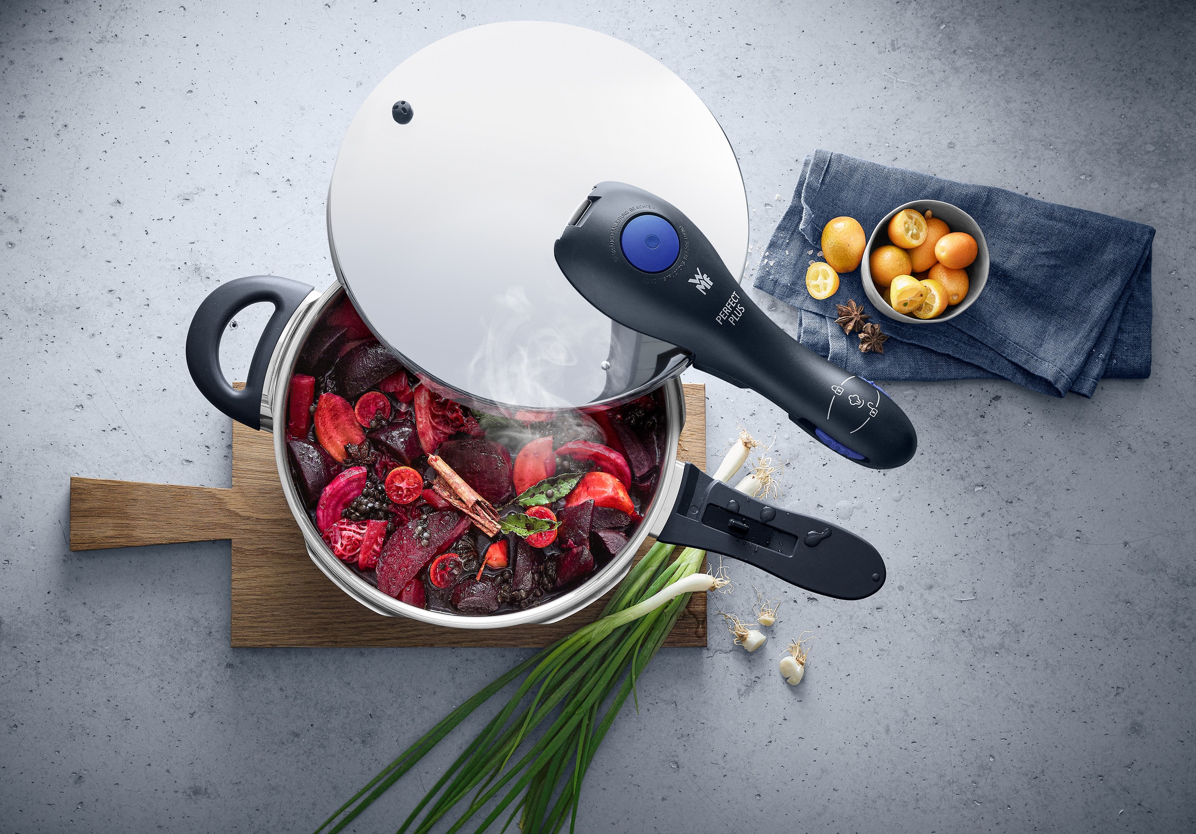 WMF Schnellkochtopf »Perfect Plus« Cromargan® Edelstahl Rostfrei 18/10 Damp günstig online kaufen