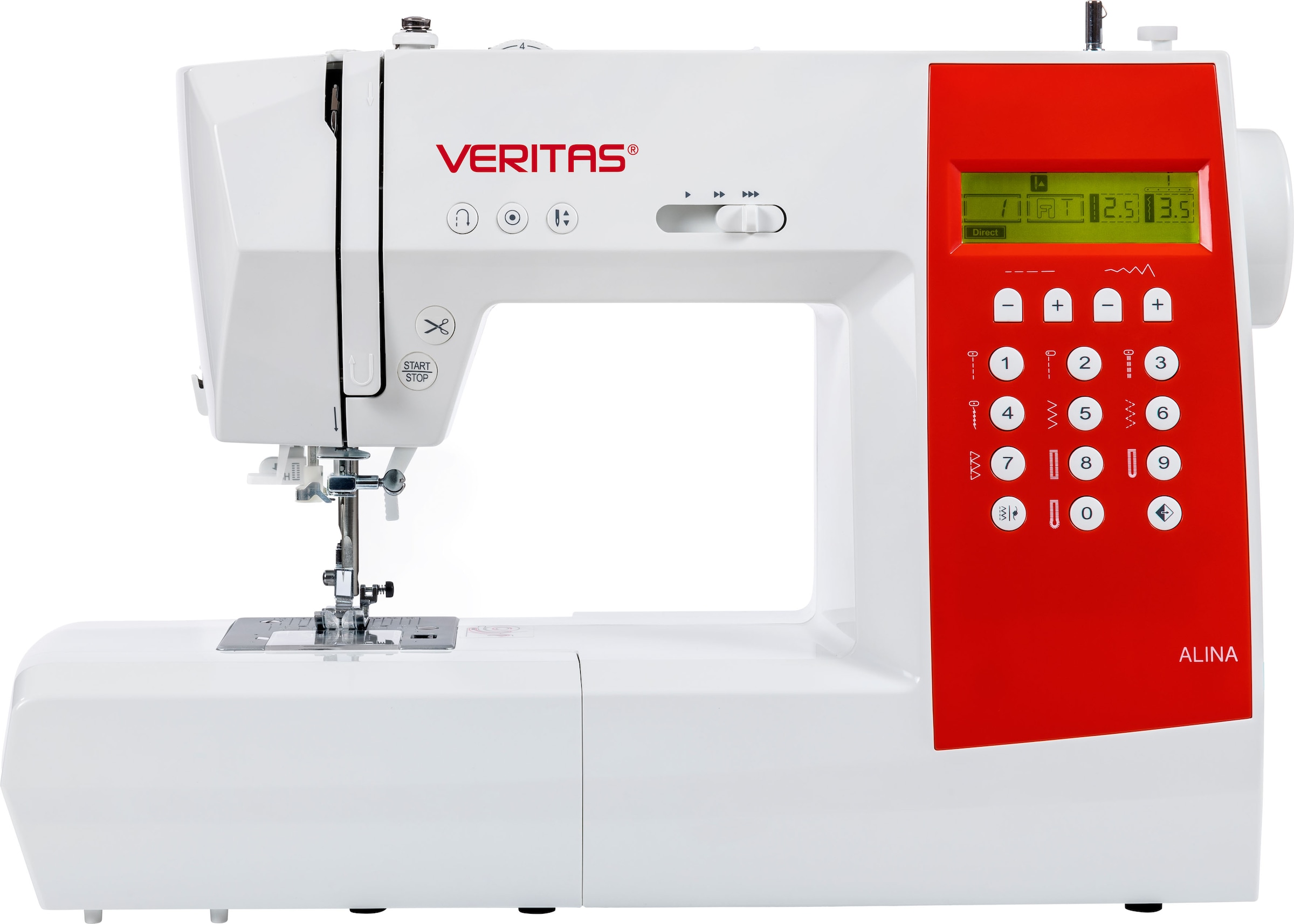 Veritas Computer-Nähmaschine »Alina«, 90 Programme, automatische Vernähfunktion, Overlock-Fuß inkl.