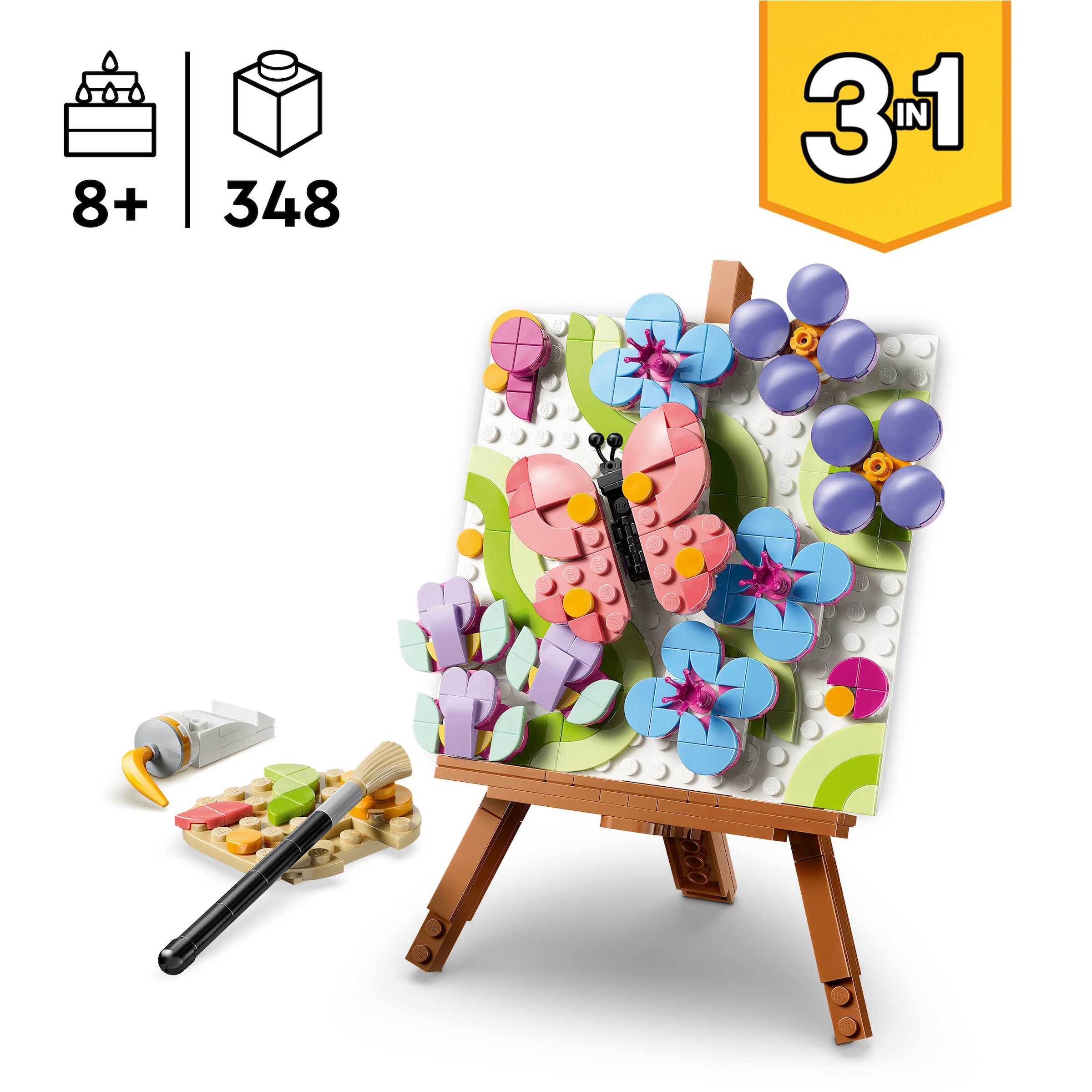 LEGO® Konstruktionsspielsteine »Deko-Blumengemälde (31390), LEGO Creator« Made in Europe