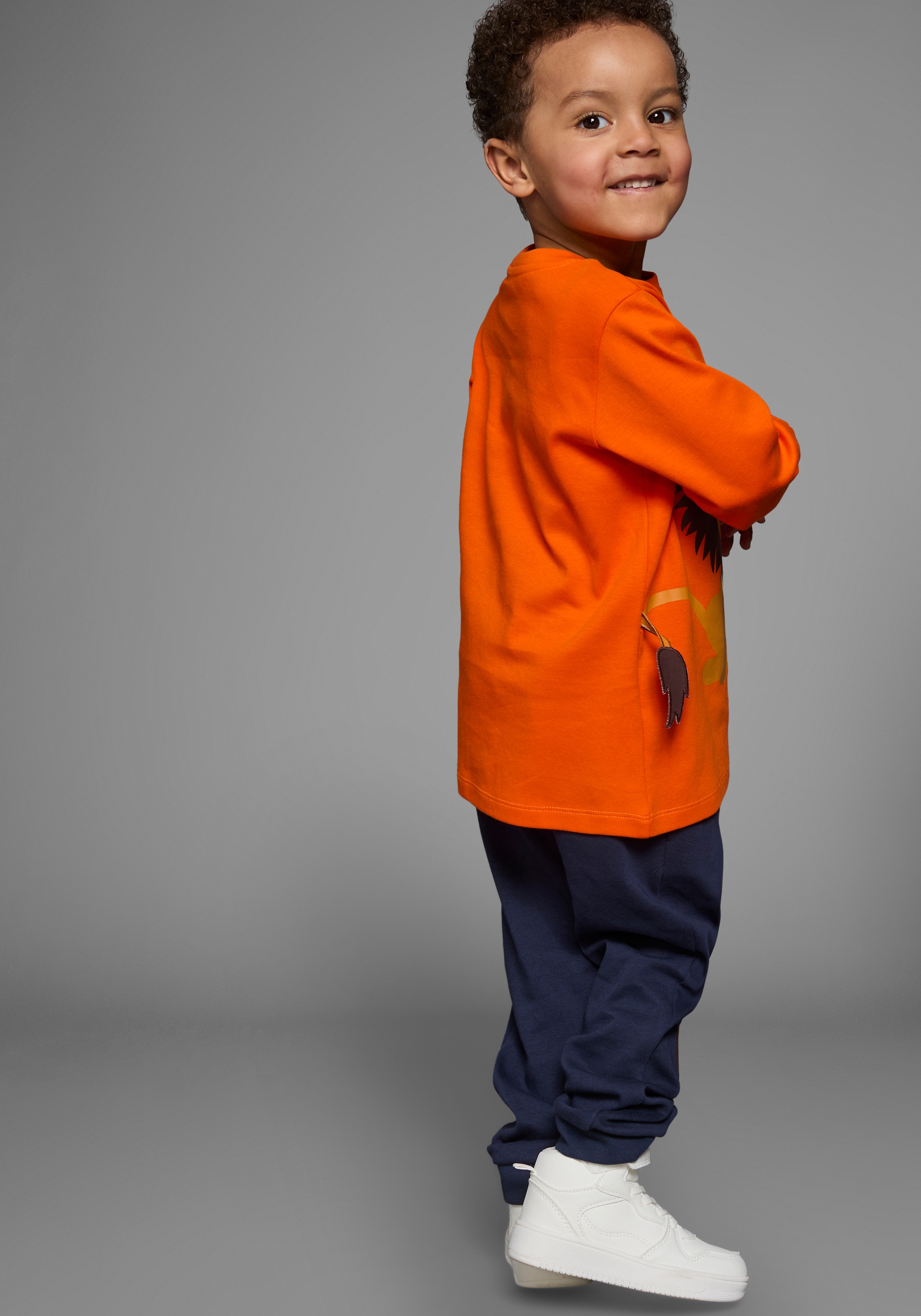 KIDSWORLD Shirt & Hose »2tlg. Set Langarmshirt+Hose« Set, 2, 2 mit Löwendruck