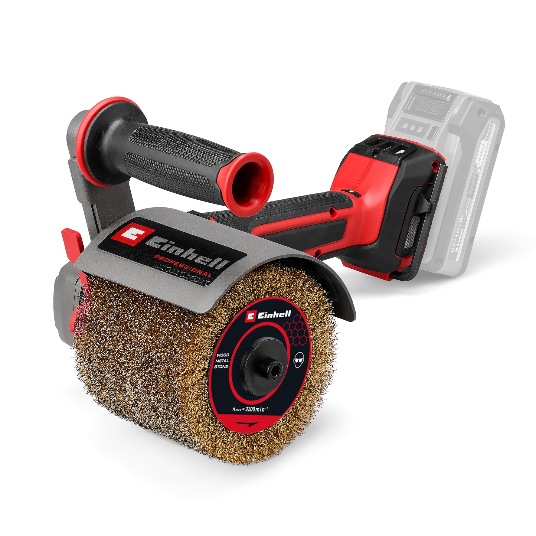 EINHELL Schleifroller »Akku-Bürstenschleifer TP-BR 18/32 Li BL - Solo« ohne Akku und Ladegerät (ohne Farbbezeichnung) Dauerlaufarretierung für...