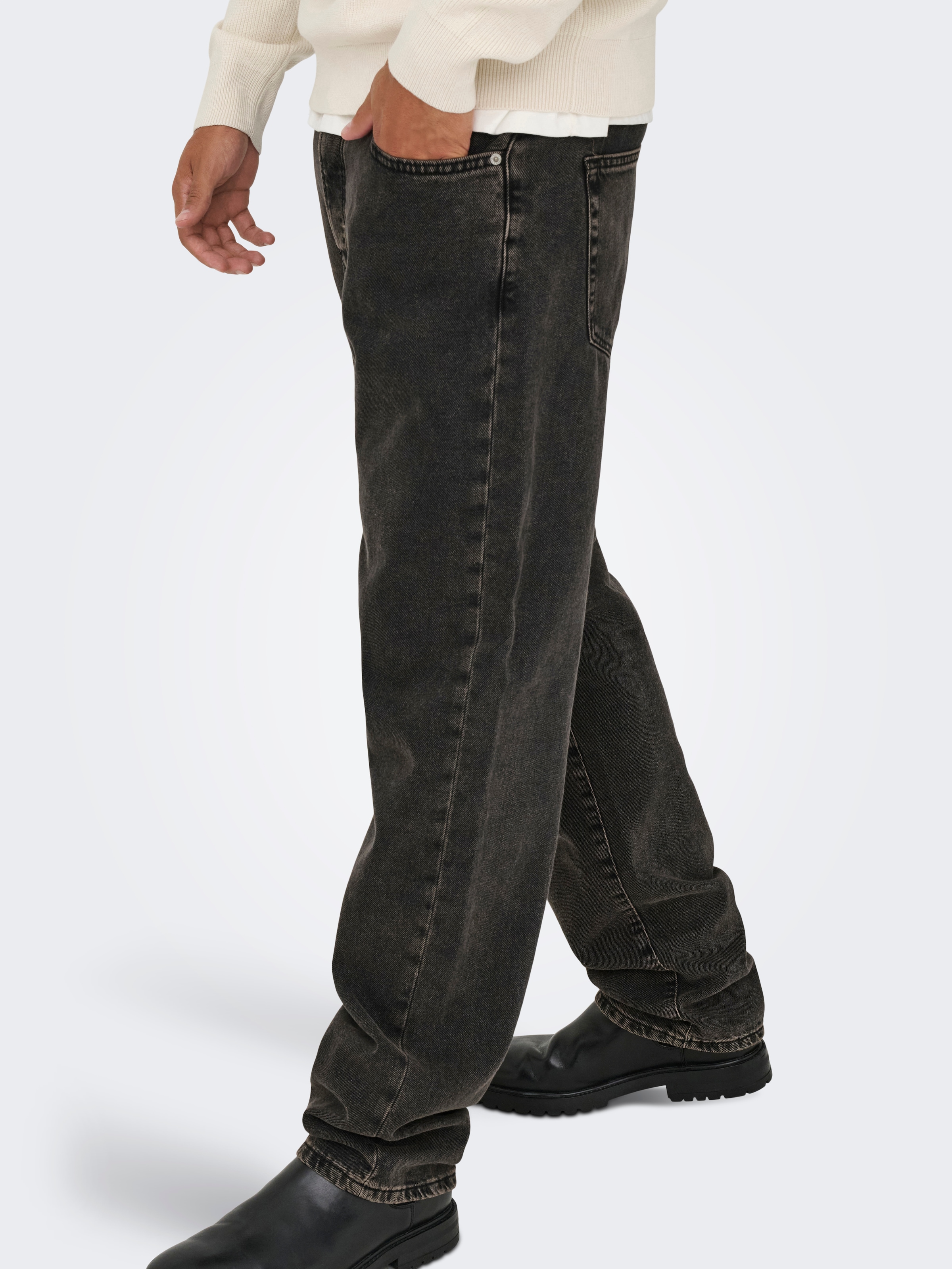 ONLY & SONS Regular-fit-Jeans »ONSEDGE STRAIGHT BOX TAI DNM MU OTL«