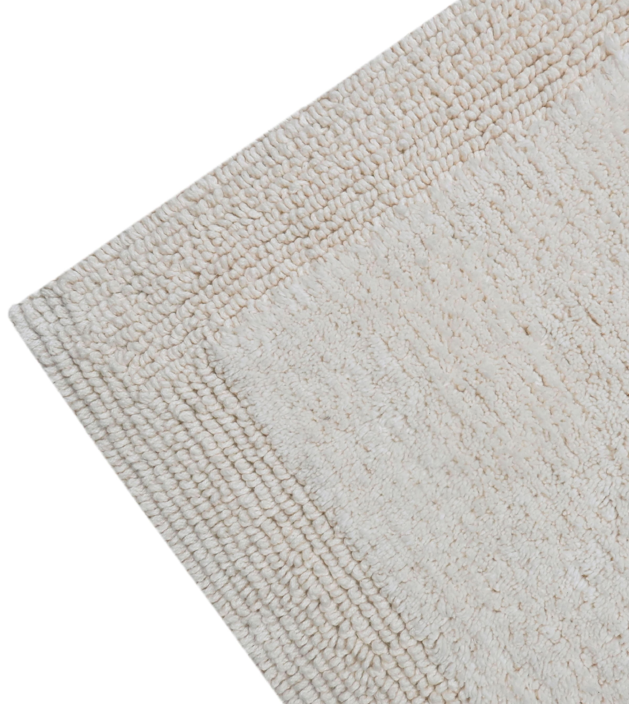 my home Badematte »Kapra, Badvorleger, Badezimmer Teppich«, beidseitig nutzbar-fußbodenheizungsgeeignet-strapazierfähig, mit Bordüre, Badteppich, Badematte