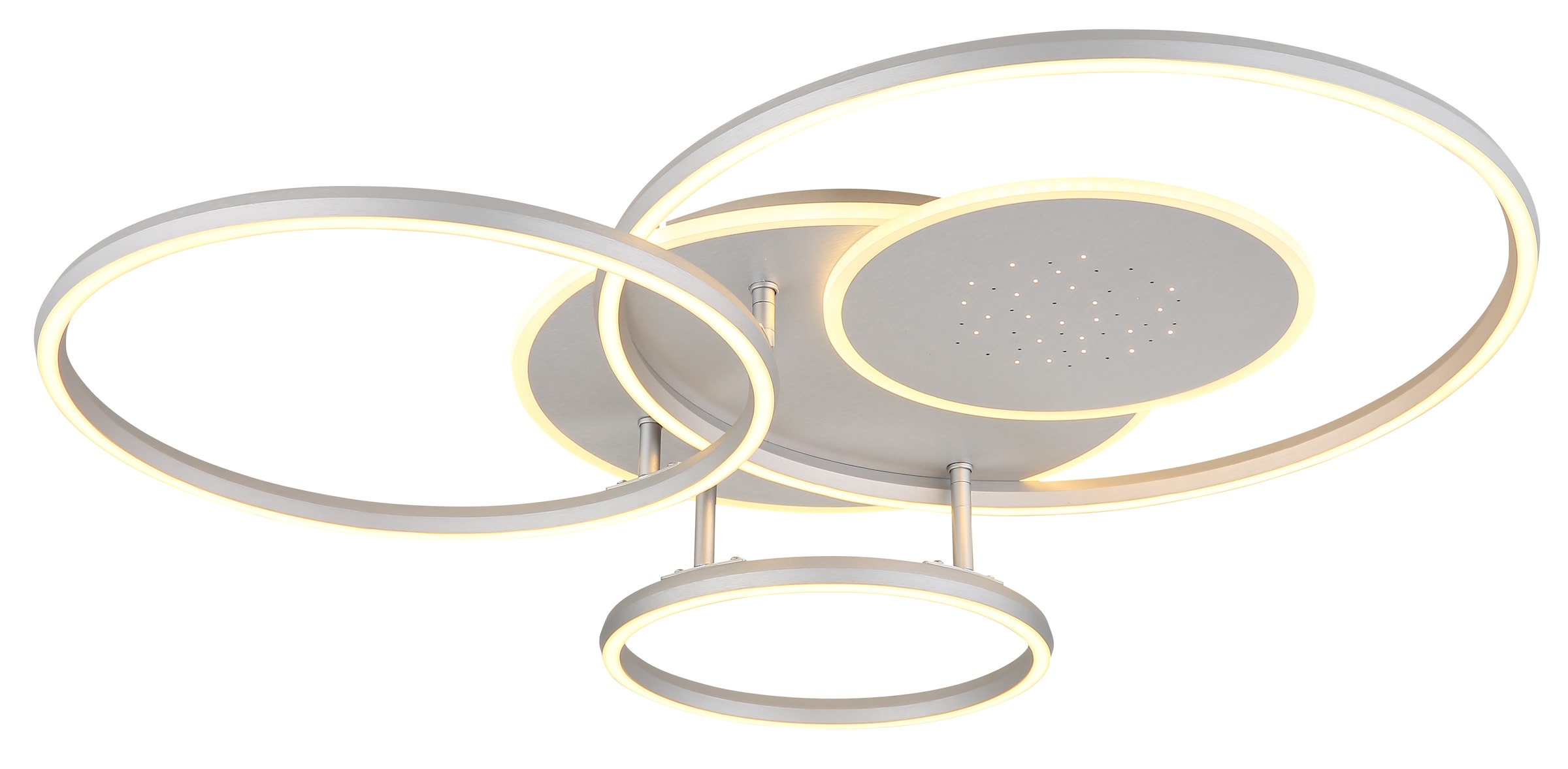 GLOBO LIGHTING Deckenleuchte »JOHNSON« LED-Modul 1 Stk. Smarte LED-Deckenleuchte, dimmbar, Fernbedienung, flexibel