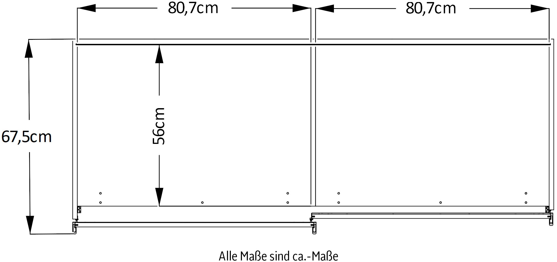 STAUD Schwebetürenschrank »Sonate Pesaro, Made in Germany« Mit vier verschiedenen Ausstattungsvarianten