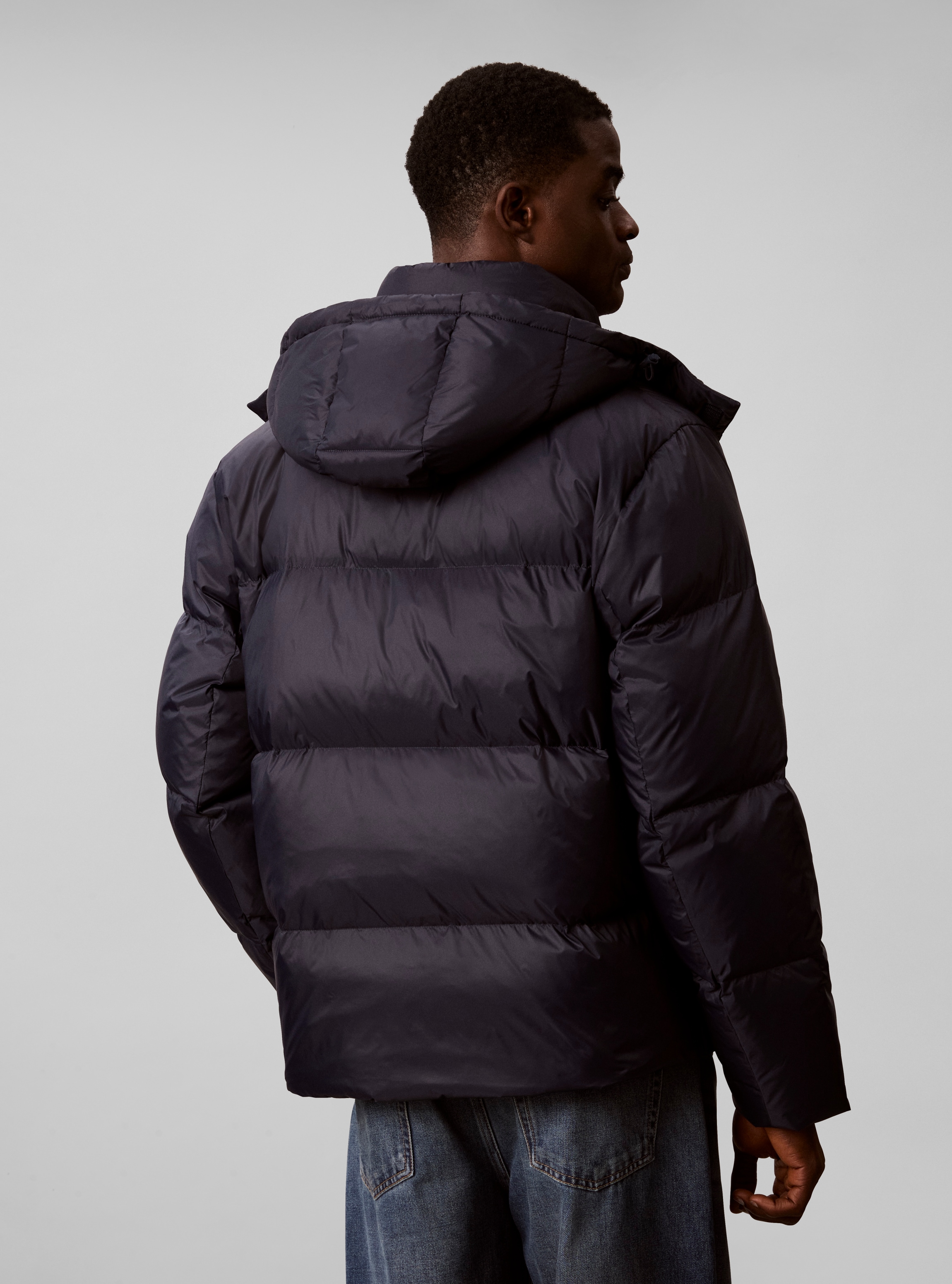 Calvin Klein Steppjacke »NYLON DETACHABLE HOOD DOWN« mit Kapuze Regular fit mit Kapuze