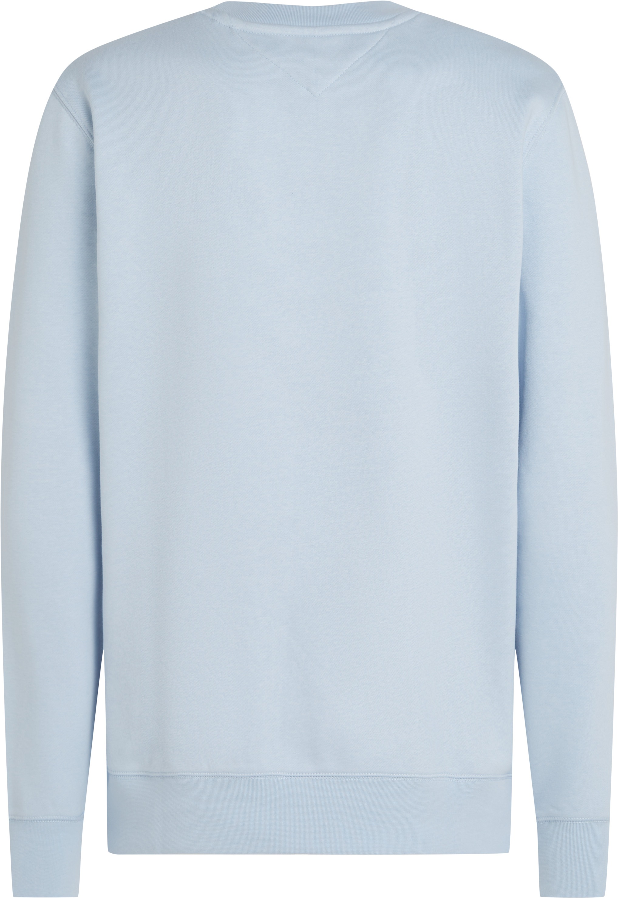 Tommy Hilfiger Sweatshirt »TOMMY LOGO SWEATSHIRT mit Rundhals und Stickerei«, unifarben, casual, regular fit, Baumwollmix, Rundhals