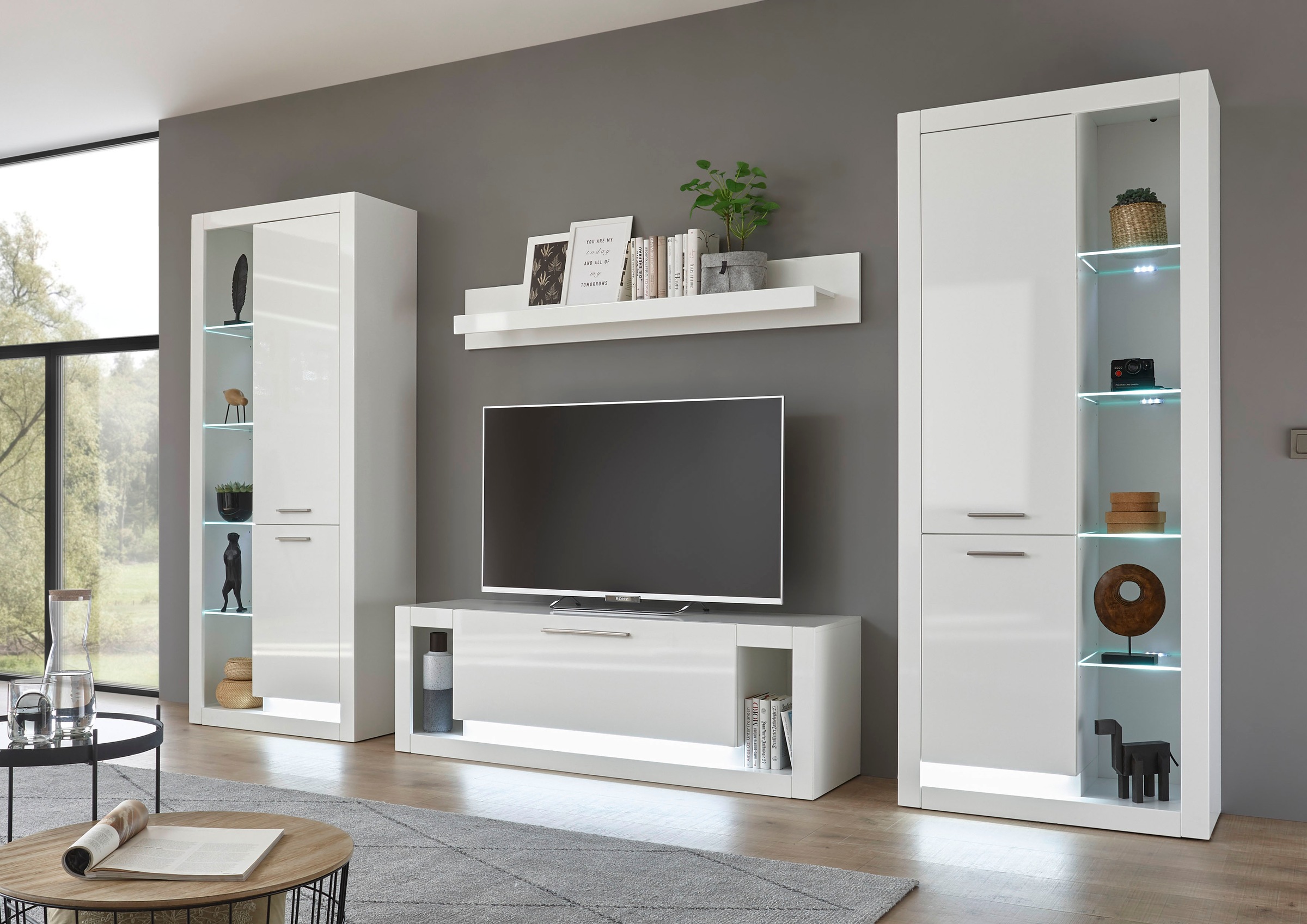 PLACES OF STYLE Wohnwand »Meran« 4 Stk. tlg. günstig online kaufen